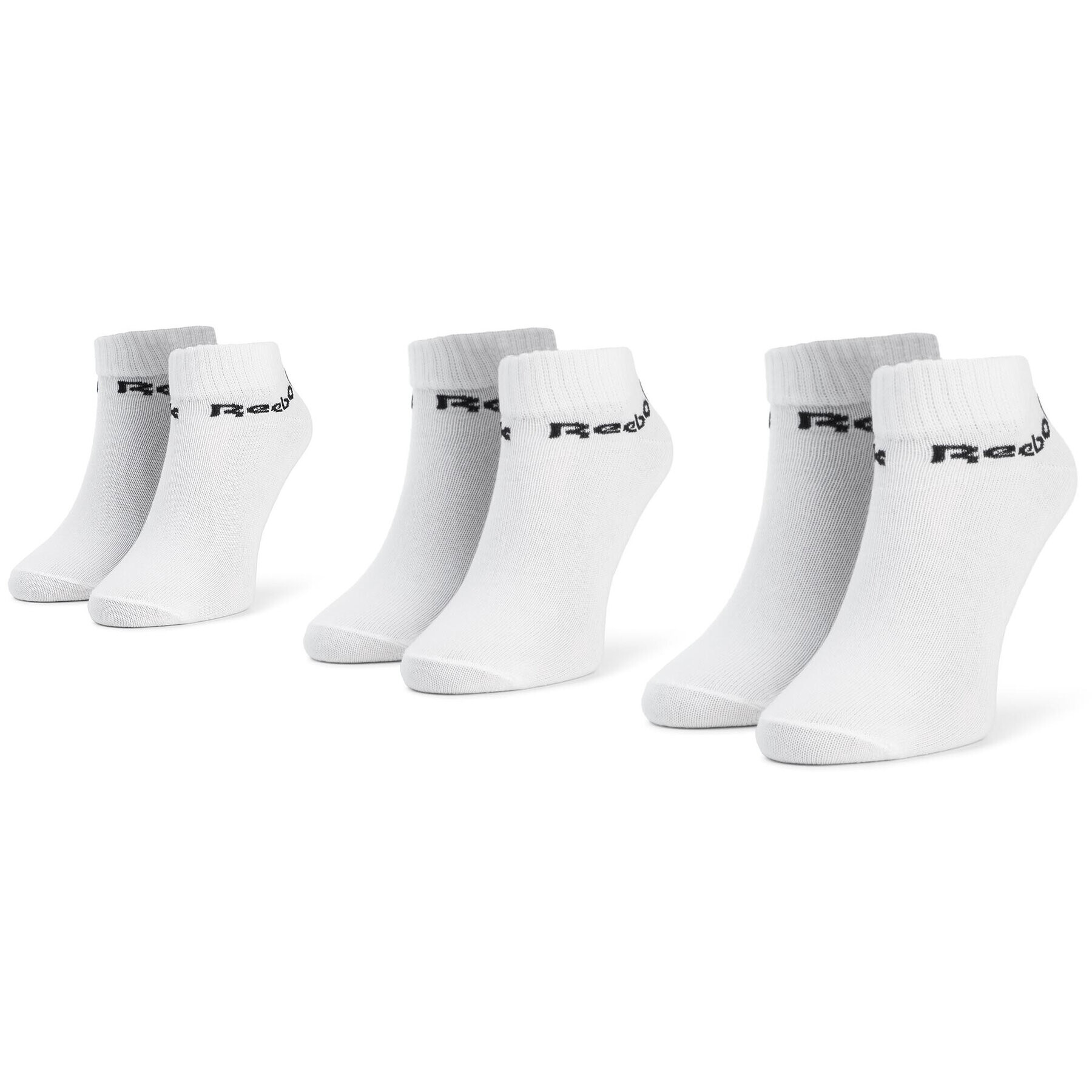 Reebok Súprava 3 párov kotníkových ponožiek unisex Act Core Ankle Sock 3p FL5227 Biela - Pepit.sk