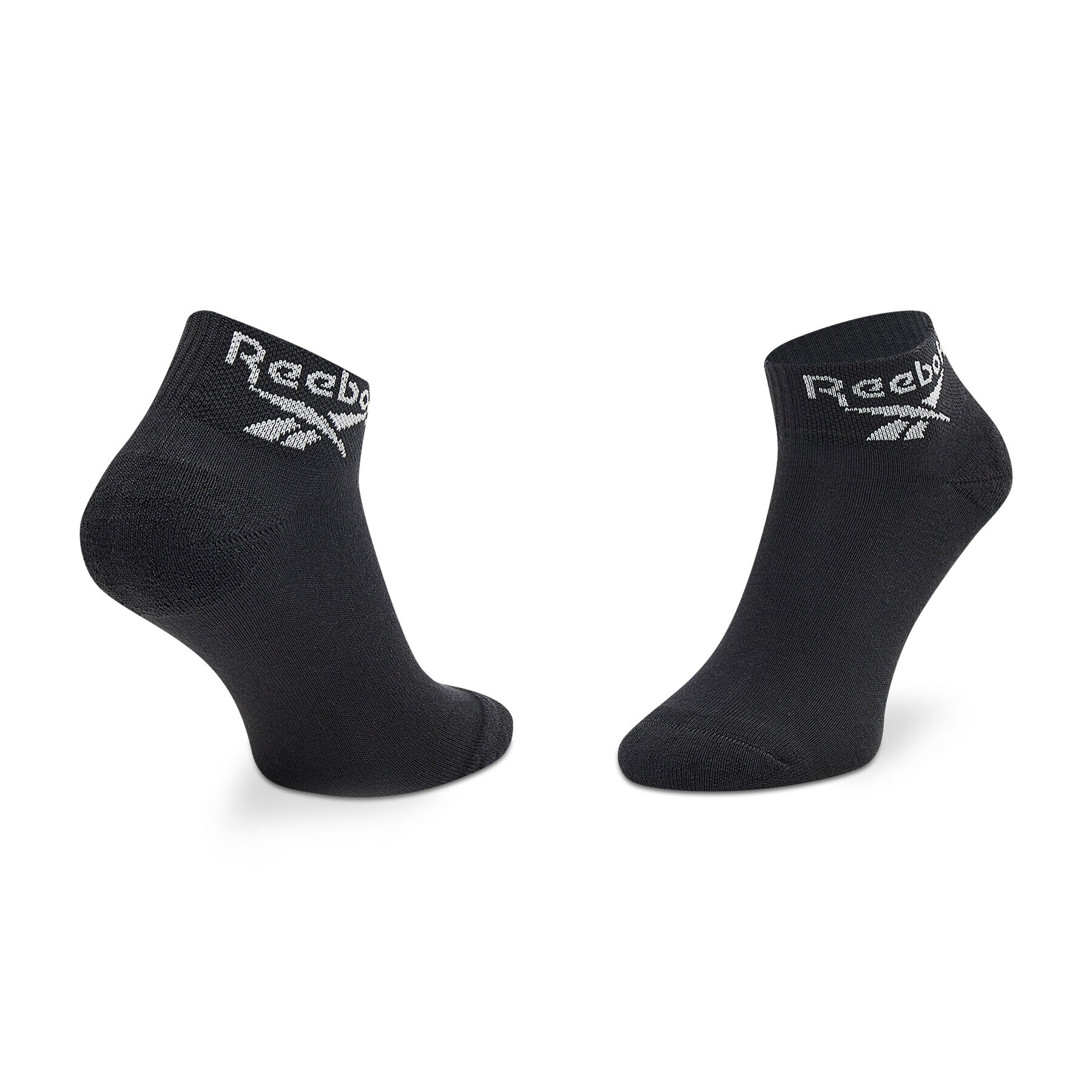 Reebok Súprava 3 párov vysokých ponožiek unisex Cl Fo Ankle Sock 3P GG6675 Čierna - Pepit.sk