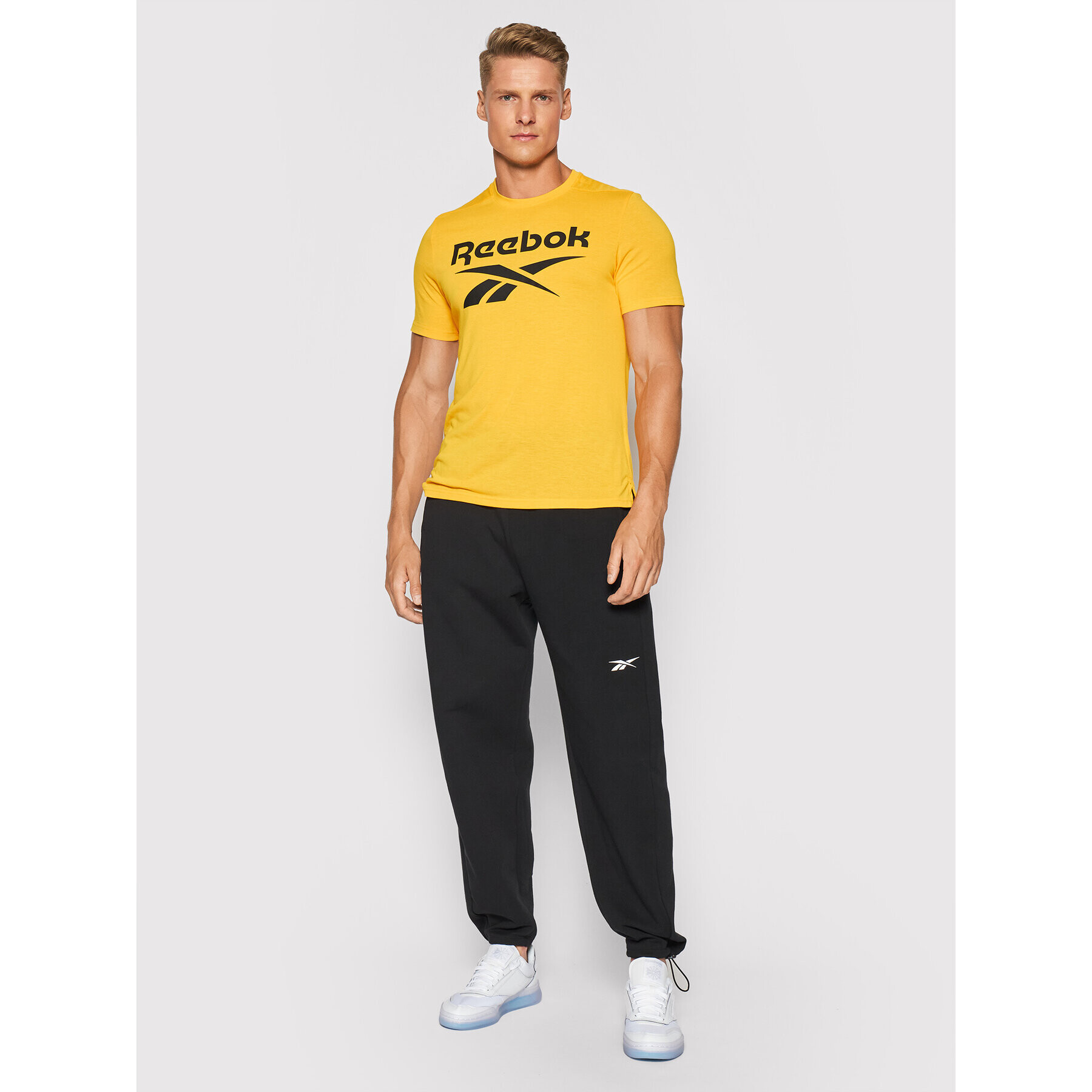 Reebok Teplákové nohavice DreamBlend GL3125 Čierna Relaxed Fit - Pepit.sk