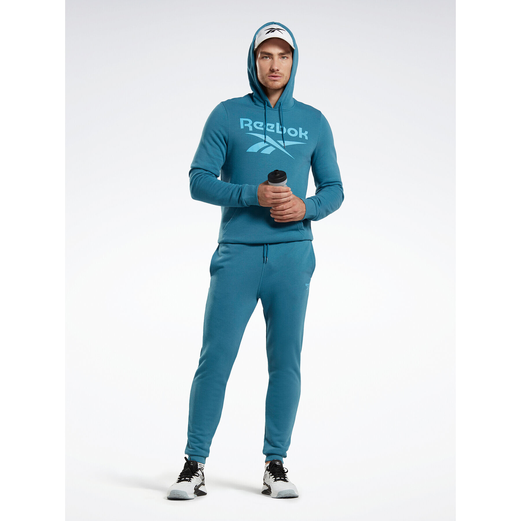 Reebok Teplákové nohavice Identity French Terry Joggers H49680 Modrá Regular Fit - Pepit.sk