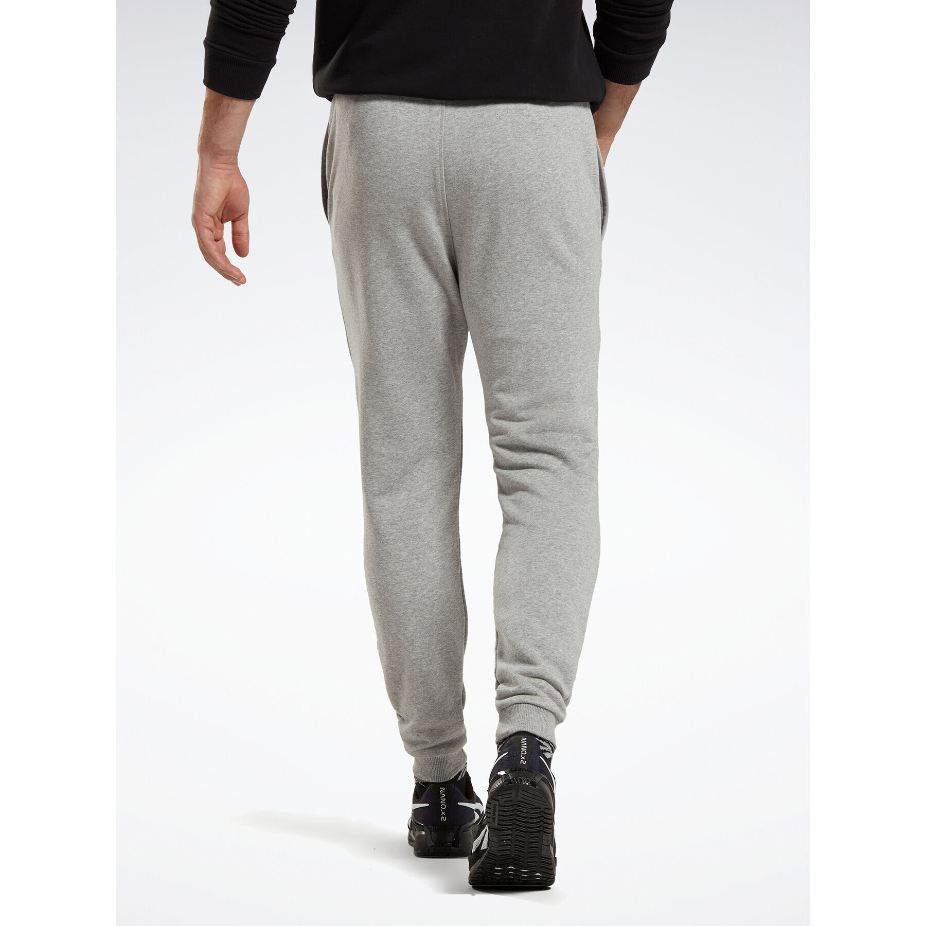 Reebok Teplákové nohavice Identity French Terry Joggers HZ8785 Sivá Regular Fit - Pepit.sk