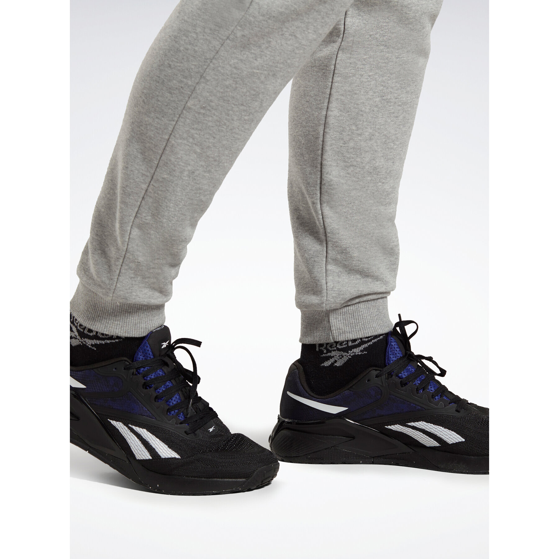 Reebok Teplákové nohavice Identity French Terry Joggers HZ8785 Sivá Regular Fit - Pepit.sk