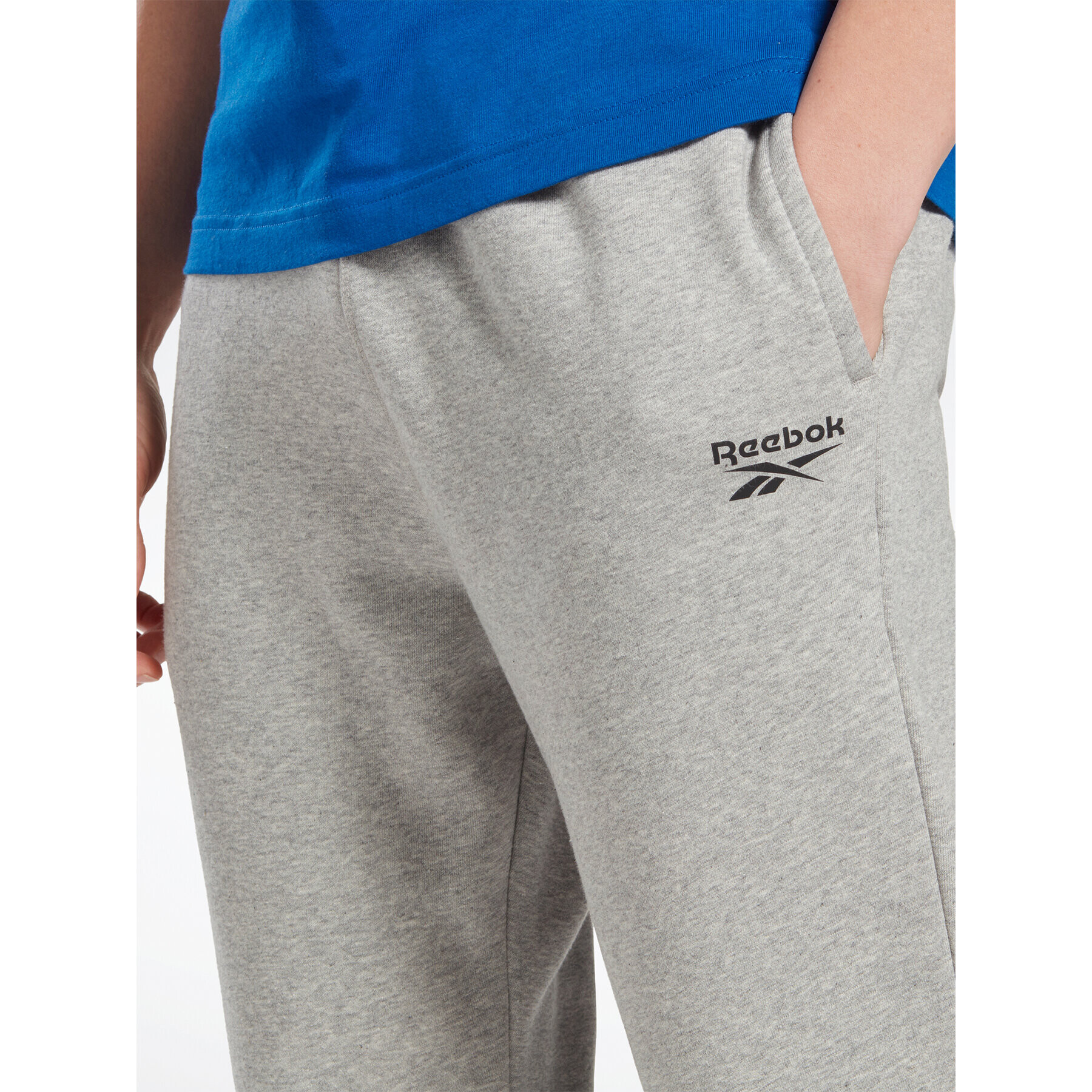 Reebok Teplákové nohavice Identity IA4345 Sivá Regular Fit - Pepit.sk