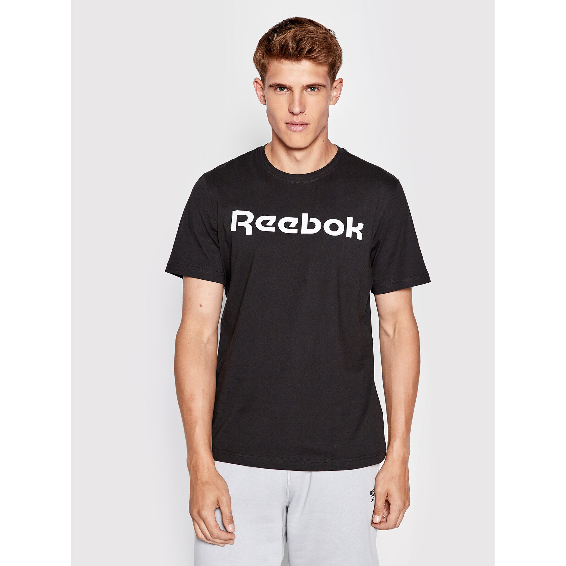 Reebok Tričko Classic Graphic Series Linear Logo GJ0136 Čierna Slim Fit - Pepit.sk