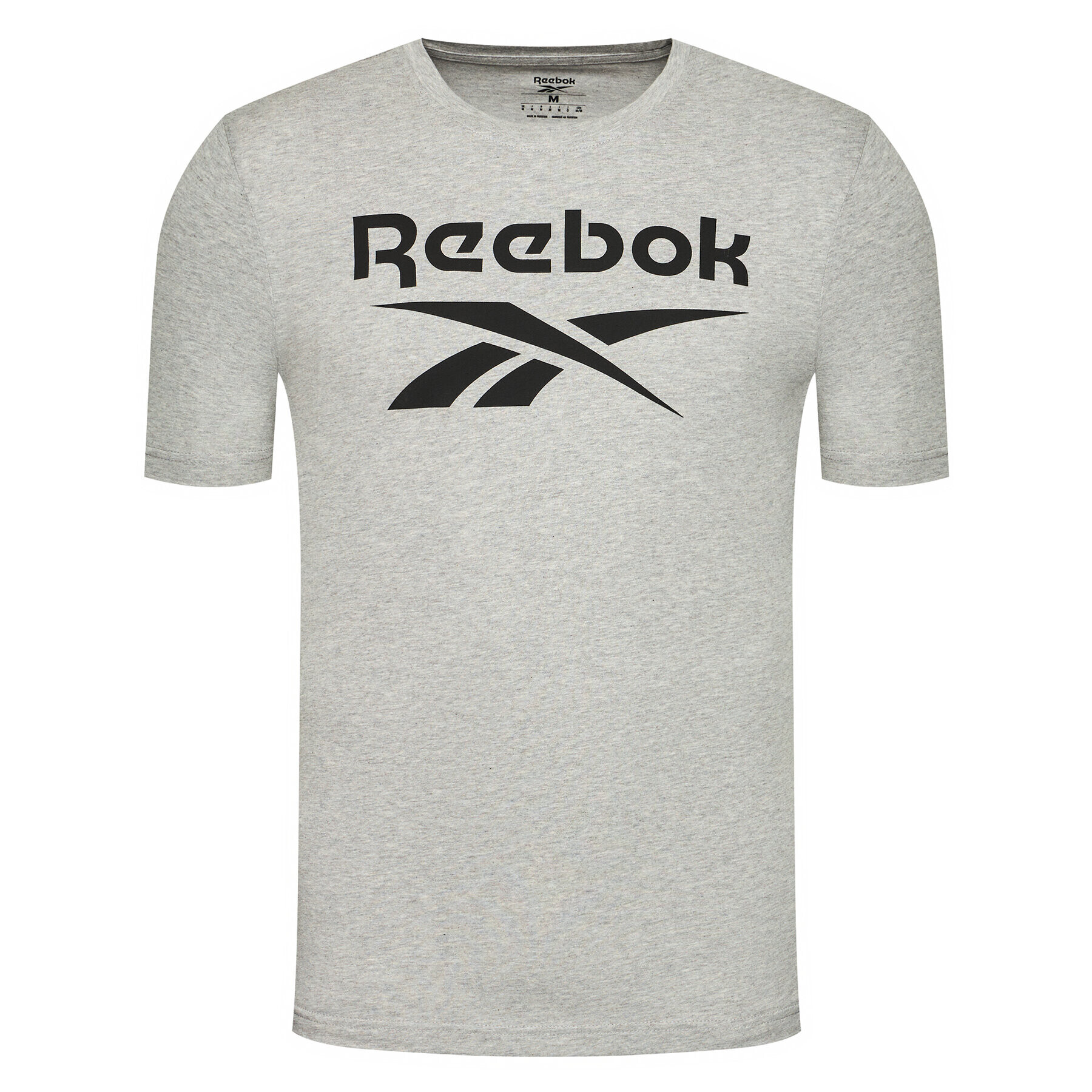 Reebok Tričko Graphic Series Stacked GS1614 Sivá Slim Fit - Pepit.sk