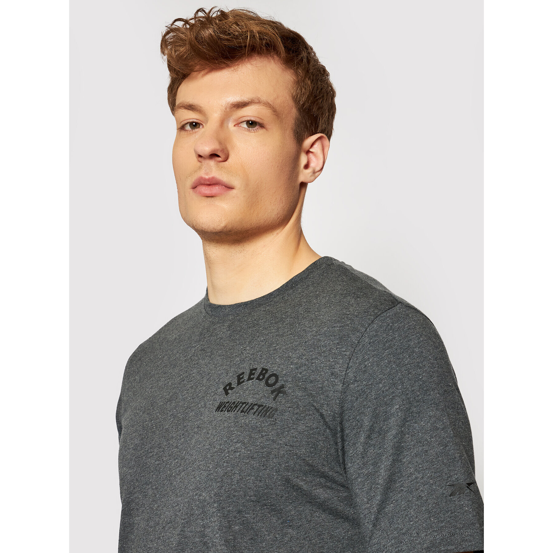 Reebok Tričko Weightlifting Tee GL2817 Sivá Slim Fit - Pepit.sk