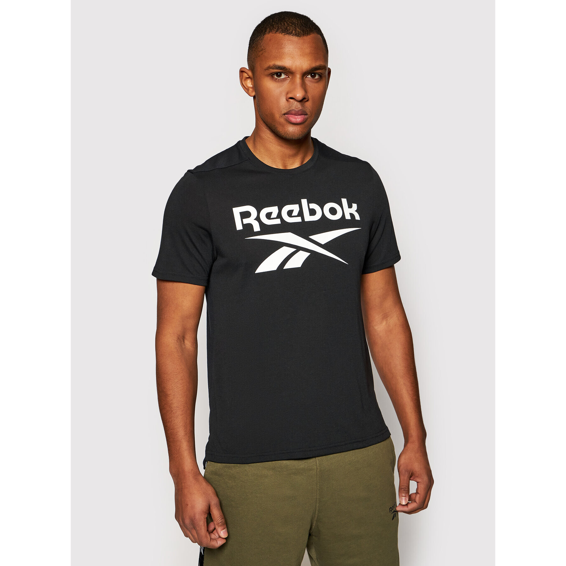 Reebok Tričko Workout Ready Supremium Graphic FK6219 Čierna Classic Fit - Pepit.sk