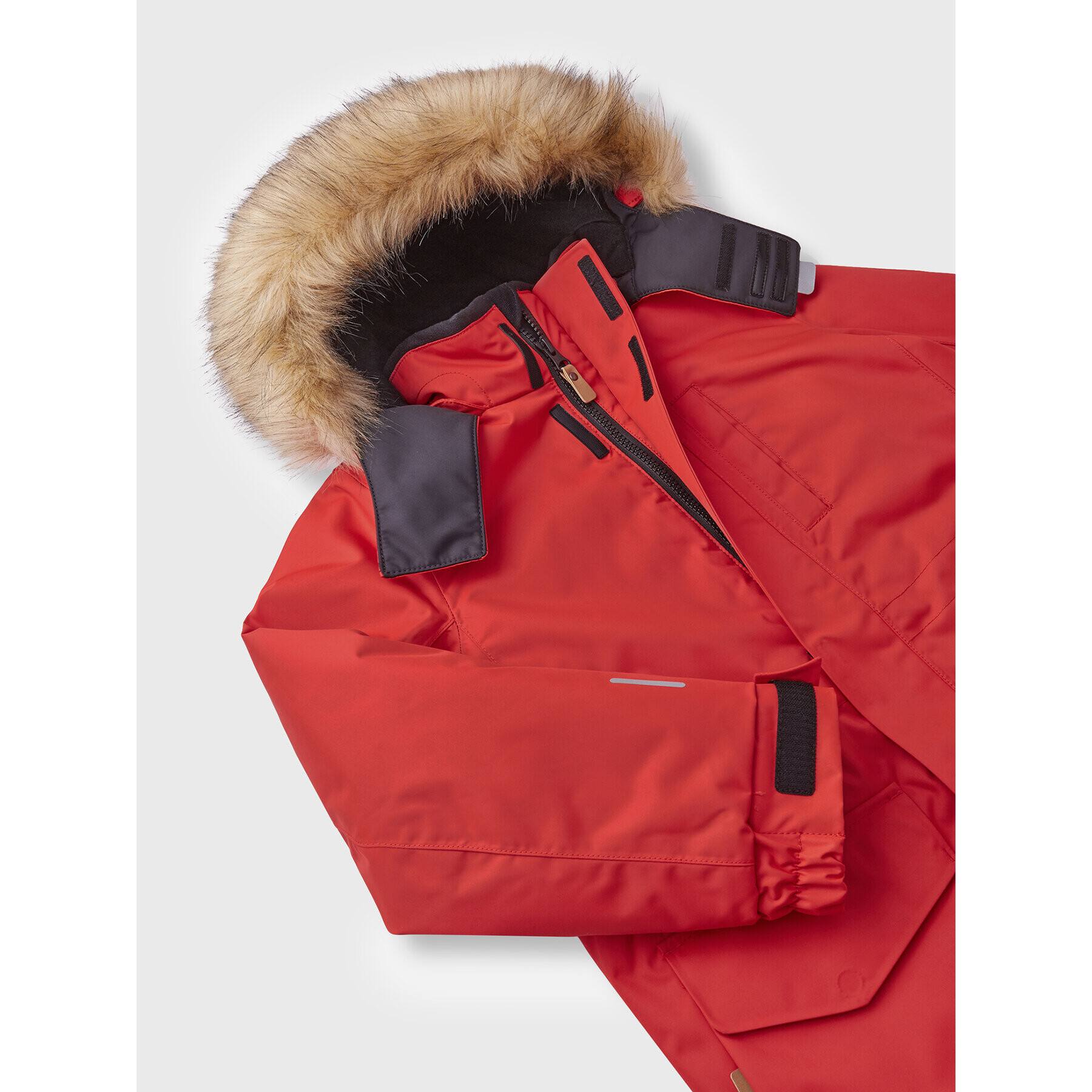 Reima Parka Naapuri 5100105A Červená Regular Fit - Pepit.sk