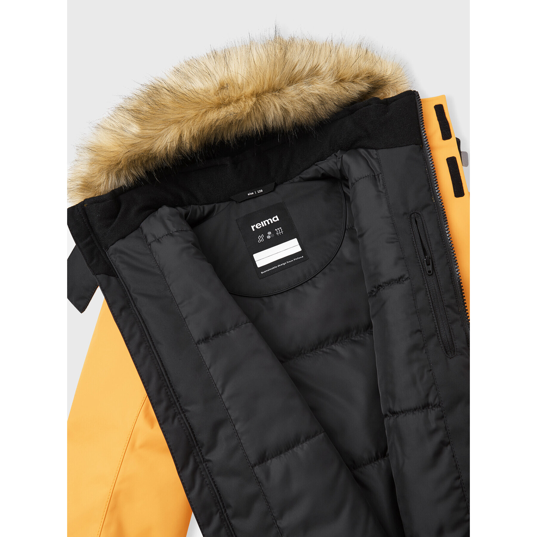 Reima Parka Naapuri 5100105A Oranžová Regular Fit - Pepit.sk