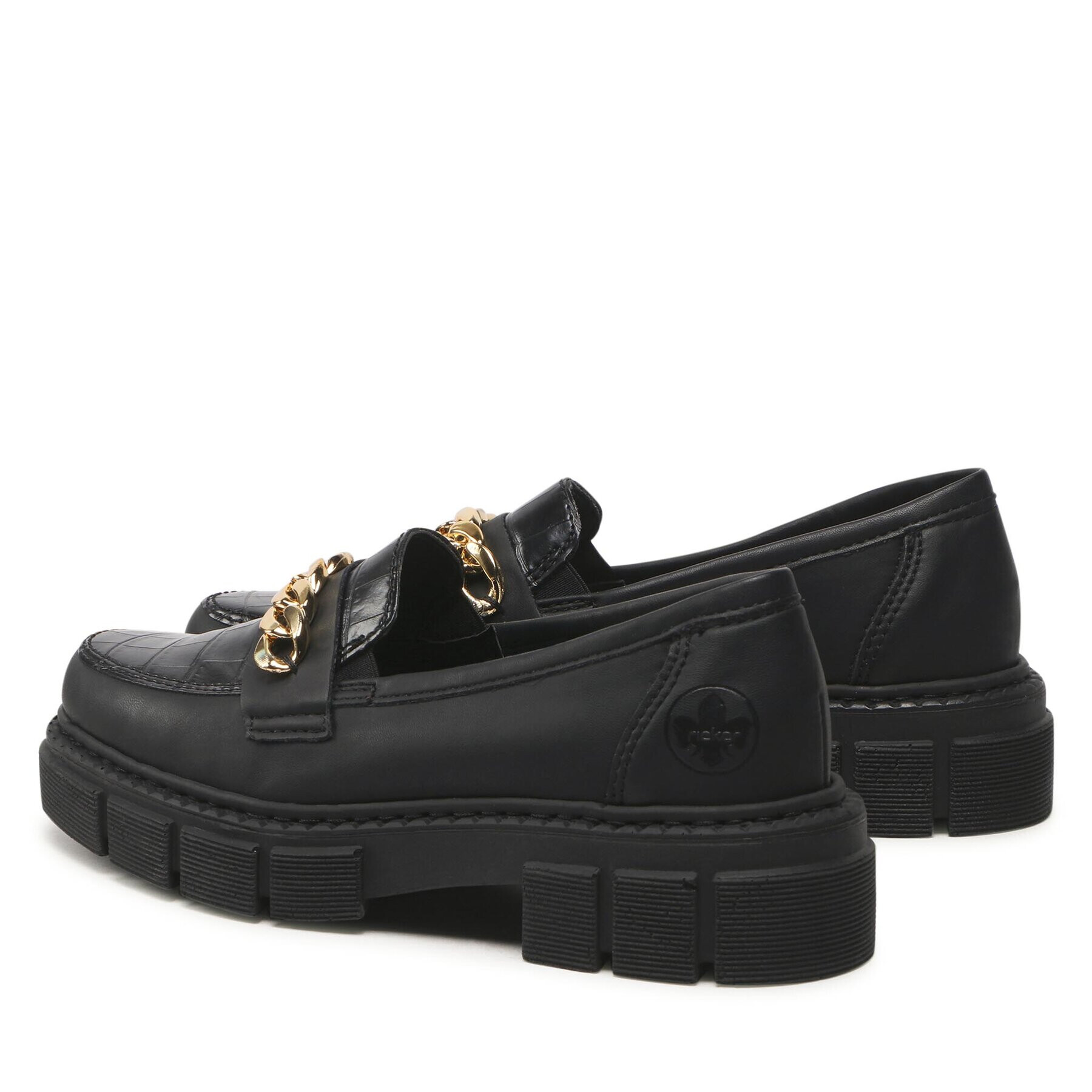 Rieker Loafers M3861-02 Čierna - Pepit.sk