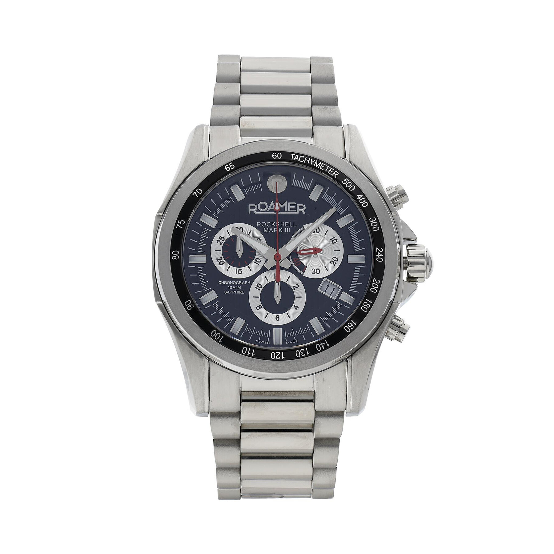 Roamer Hodinky Rockshell Mark III Chrono 220837 41 55 20 Strieborná - Pepit.sk