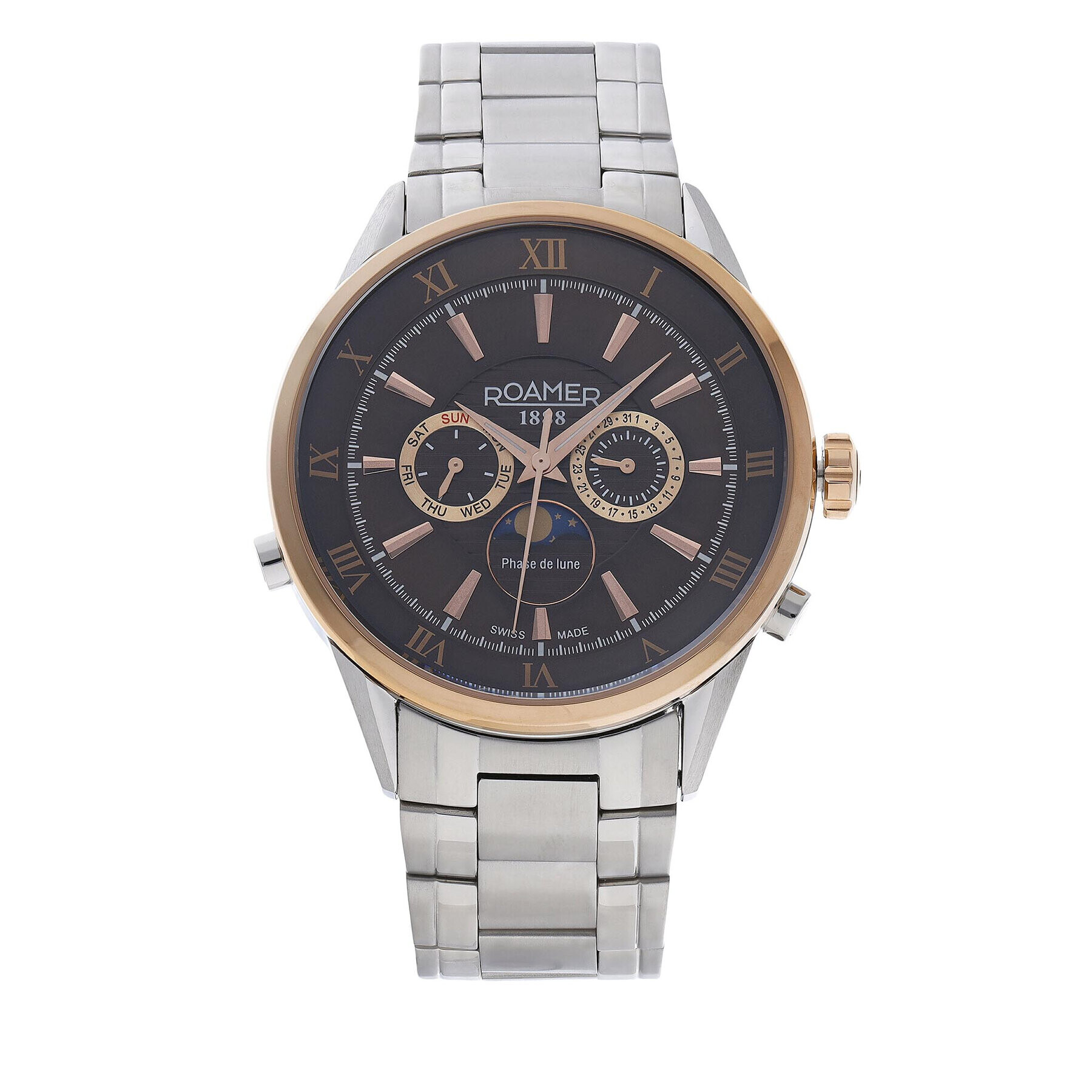 Roamer Hodinky Superior Moonphase 508821 47 63 50 Strieborná - Pepit.sk