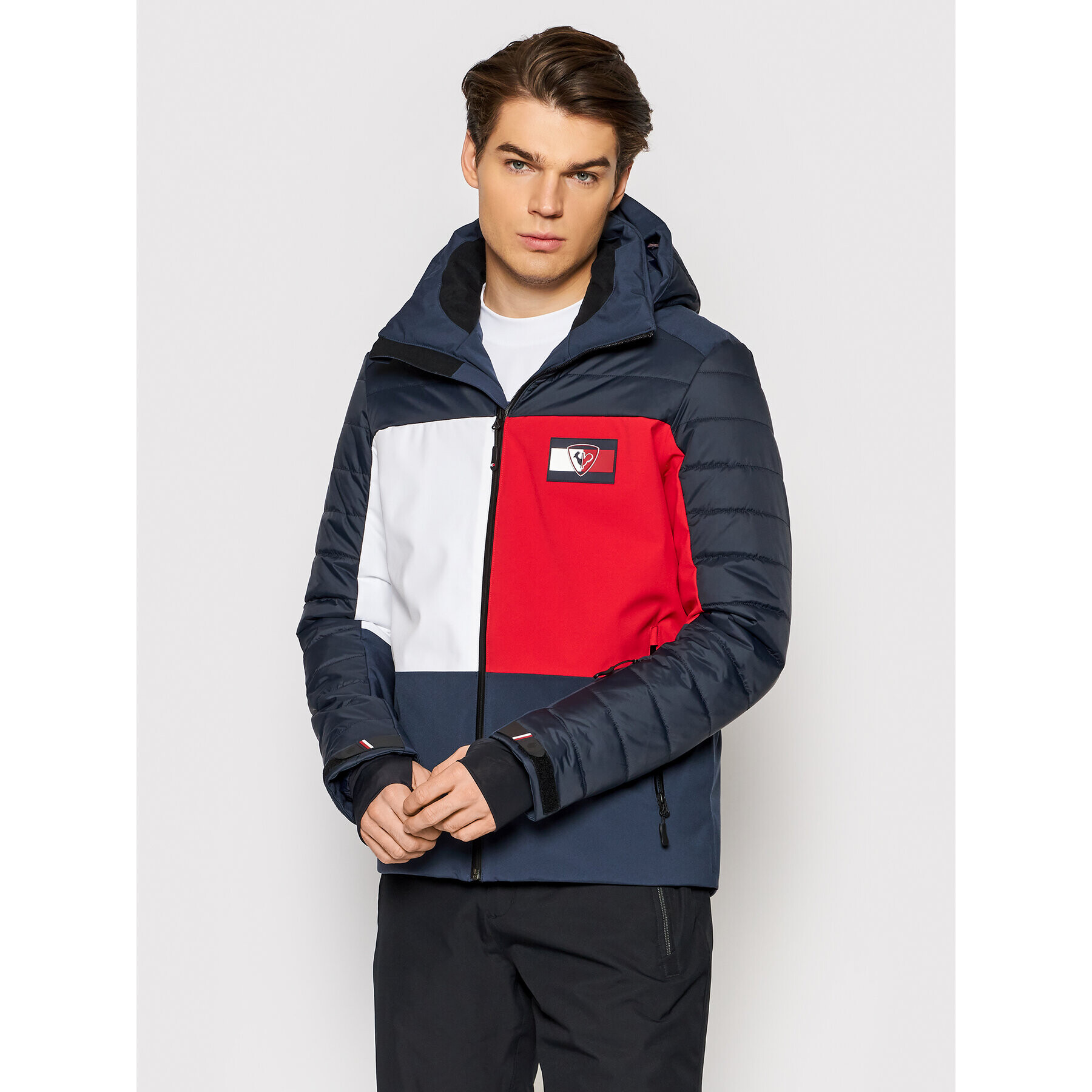 Rossignol Lyžiarska bunda TOMMY HILFIGER Flag Quilted RLJMJ68 Tmavomodrá Regular Fit - Pepit.sk