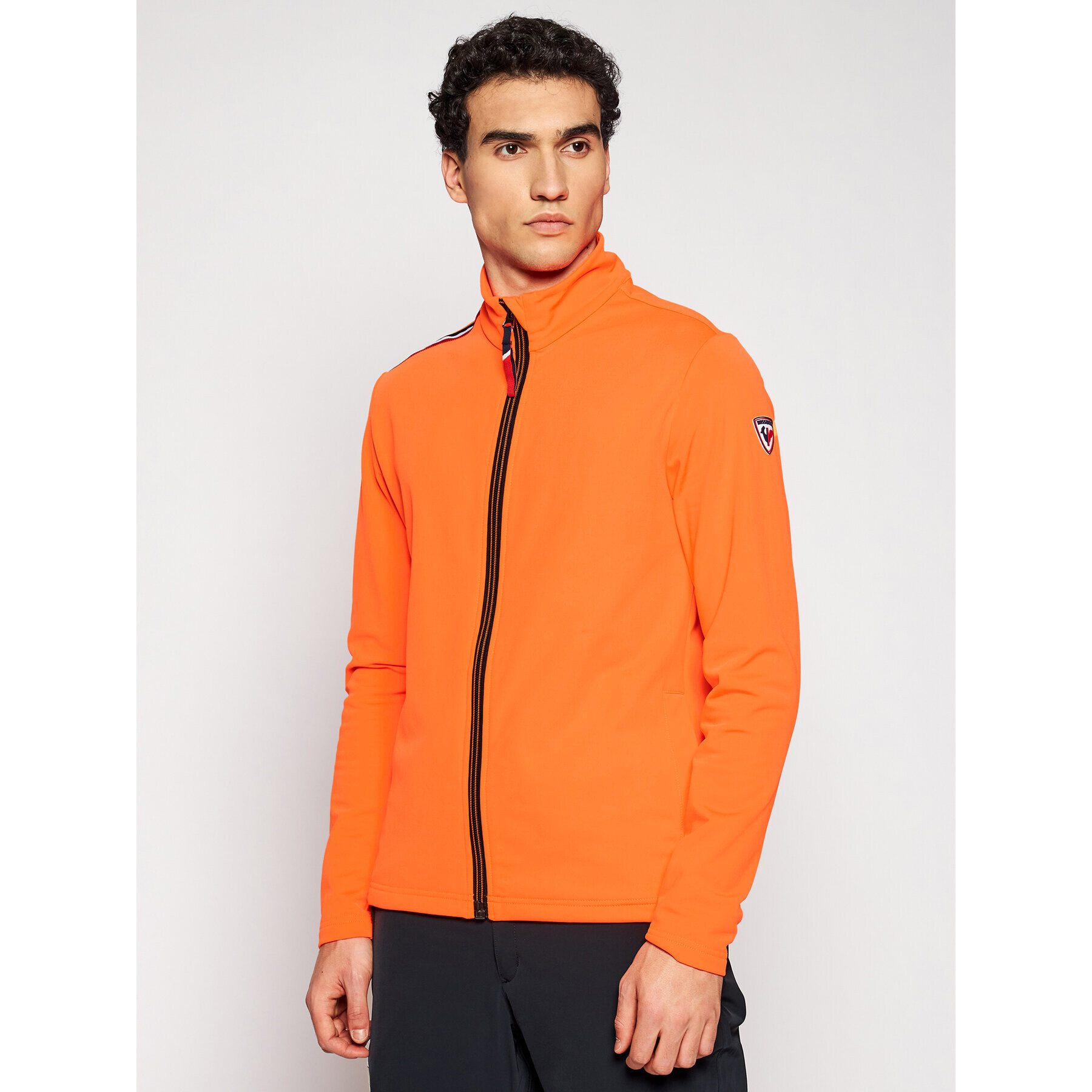 Rossignol Mikina Palmares Full Zip RLIML05 Oranžová Slim Fit - Pepit.sk