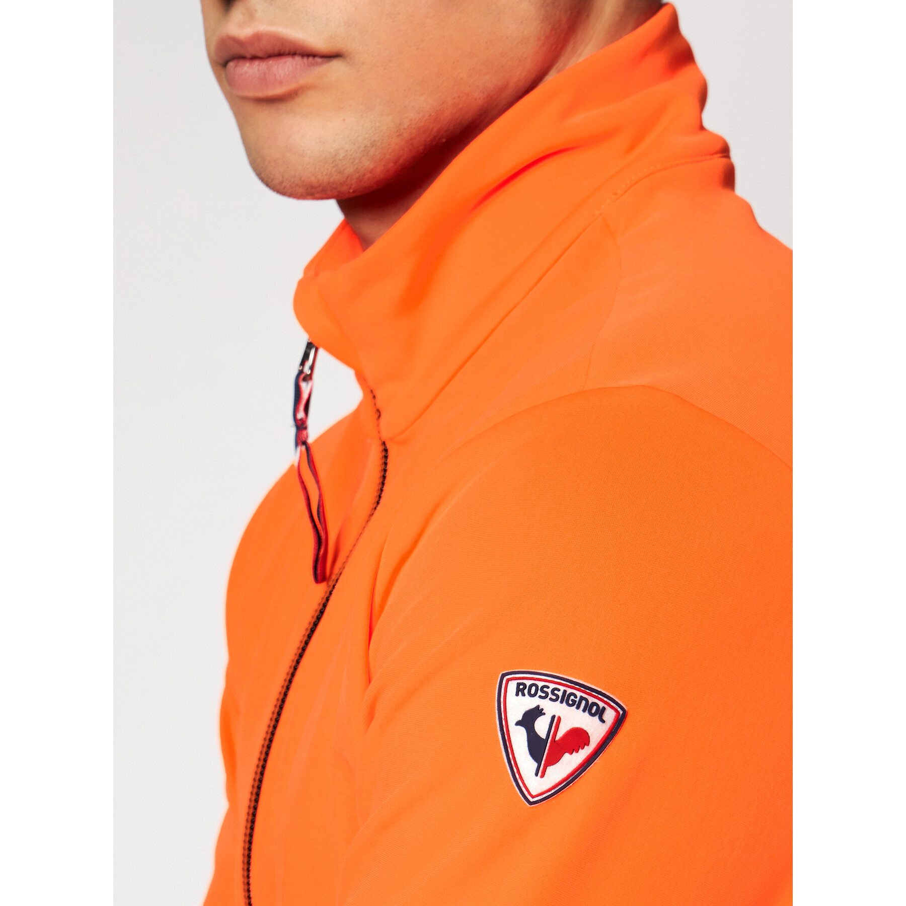 Rossignol Mikina Palmares Full Zip RLIML05 Oranžová Slim Fit - Pepit.sk