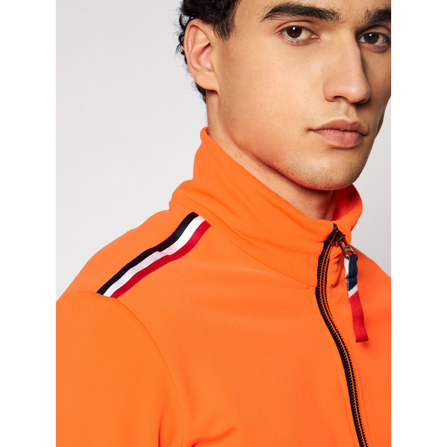 Rossignol Mikina Palmares Full Zip RLIML05 Oranžová Slim Fit - Pepit.sk