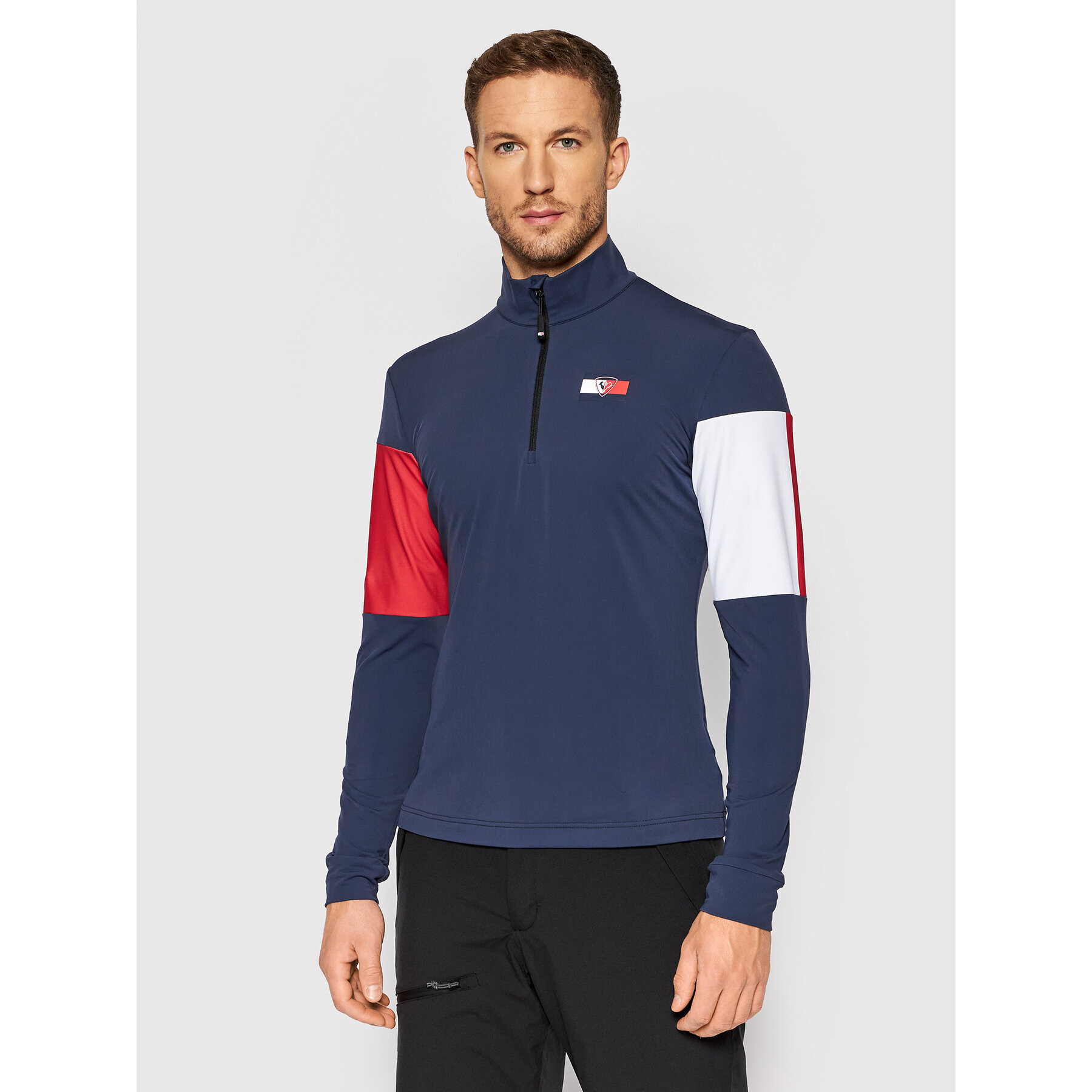 Rossignol Mikina TOMMY HILFIGER Global RLJML11 Tmavomodrá Regular Fit - Pepit.sk