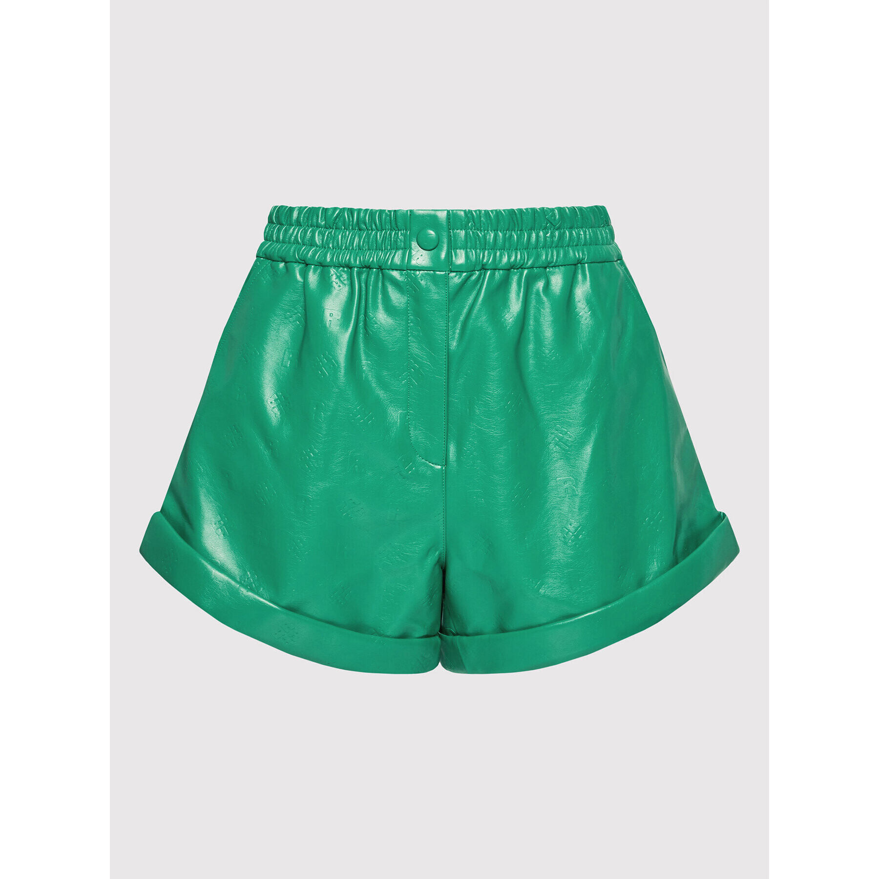 ROTATE Kožené šortky Belina Shorts RT1080 Zelená Regular Fit - Pepit.sk