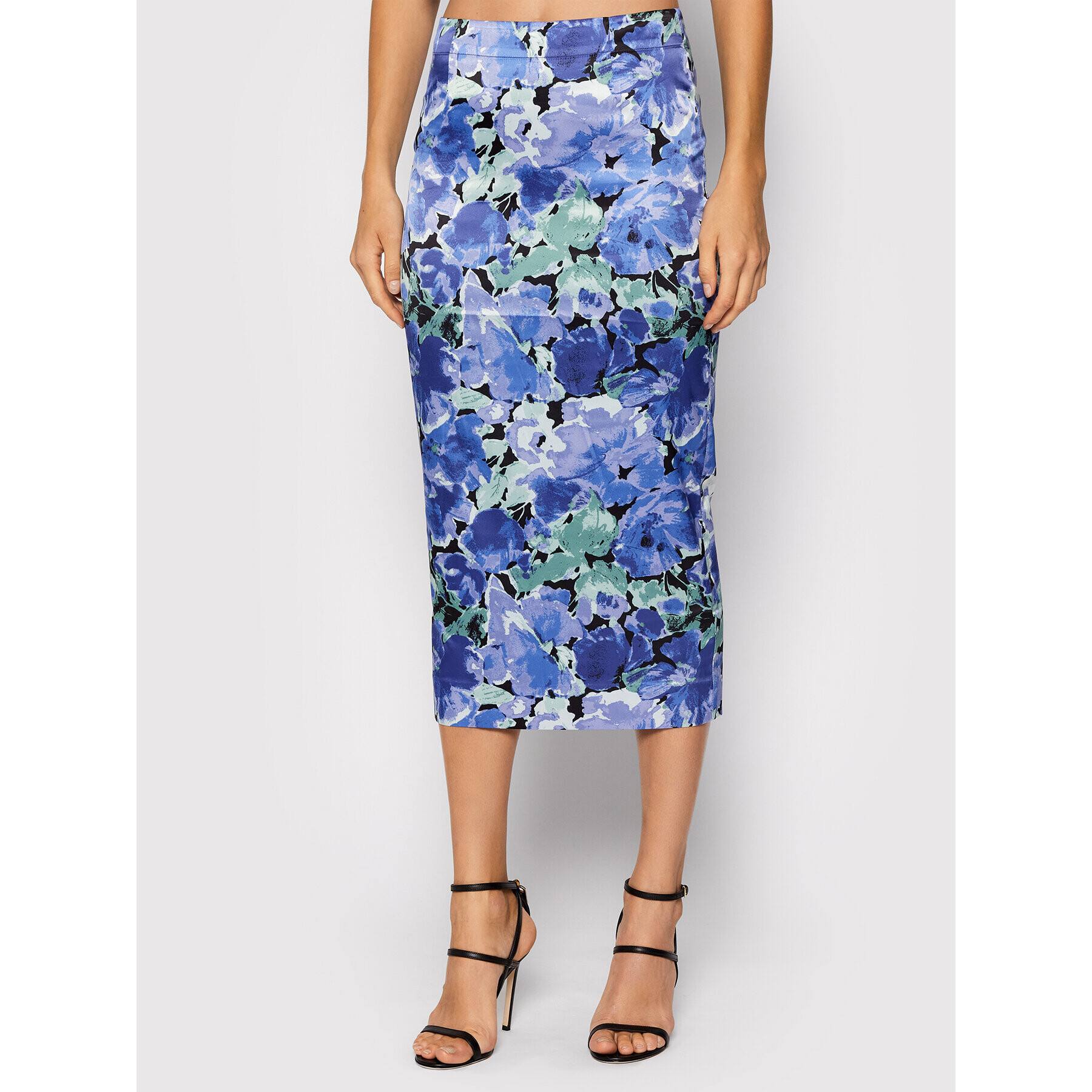 ROTATE Puzdrová sukňa Tasha Pencil Skirt RT528 Modrá Slim Fit - Pepit.sk