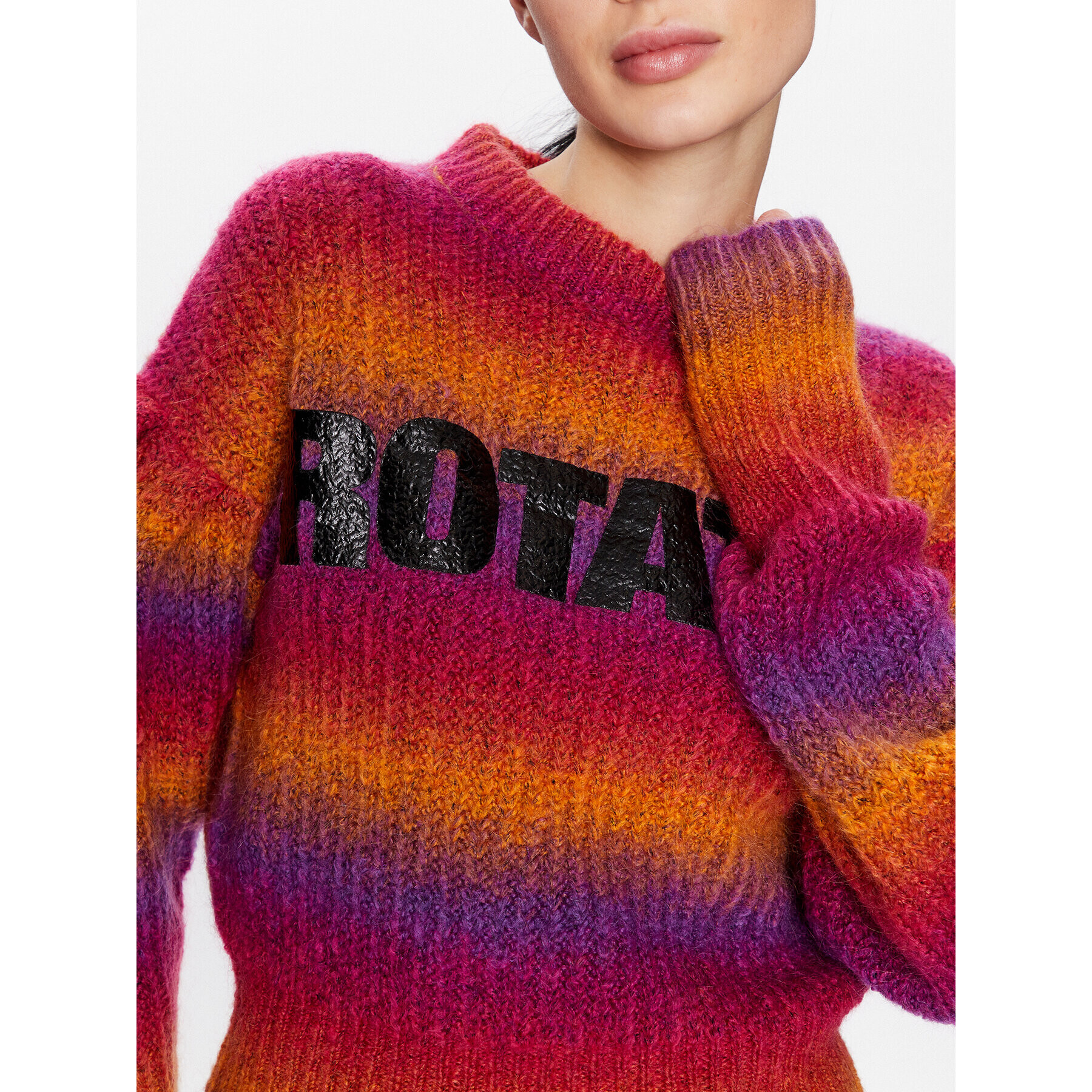 ROTATE Sveter Mohair Knit RT2403 Farebná Regular Fit - Pepit.sk