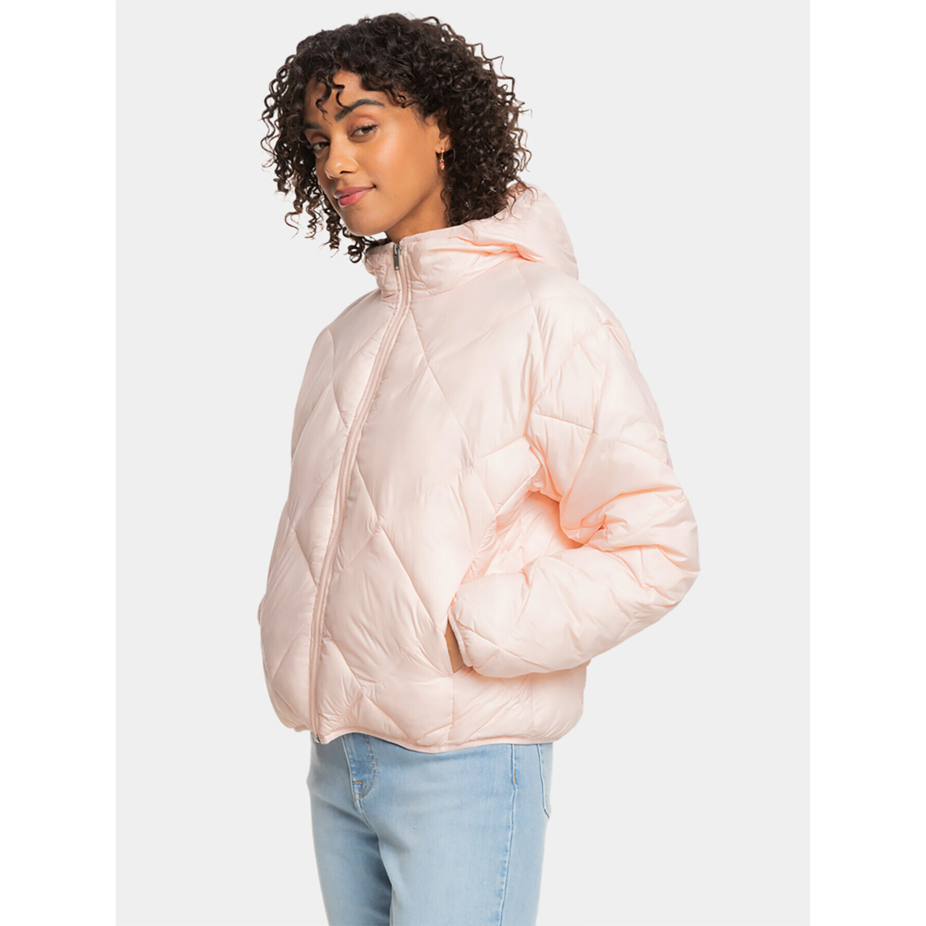 Roxy Prechodná bunda Wind Swept Hood Jckt ERJJK03571 Écru Regular Fit - Pepit.sk