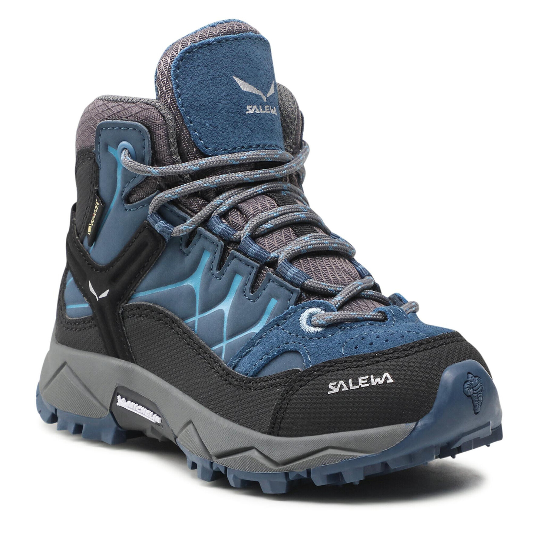 Salewa Trekingová obuv Jr Alp Trainer Mid Gtx GORE-TEX 64010-0365 Modrá - Pepit.sk