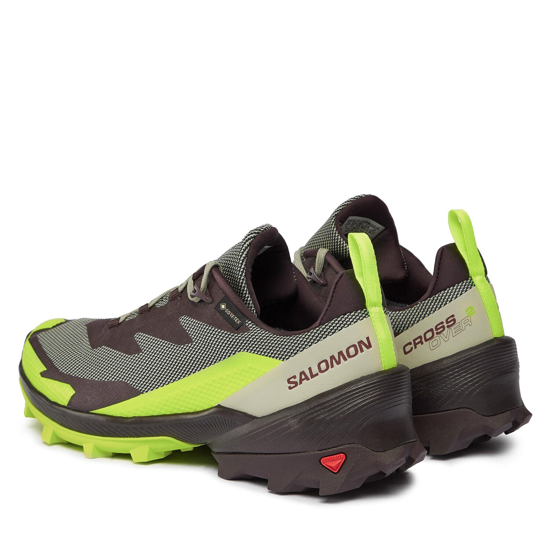 Salomon Trekingová obuv Cross Over 2 GORE-TEX L47268600 Zelená - Pepit.sk