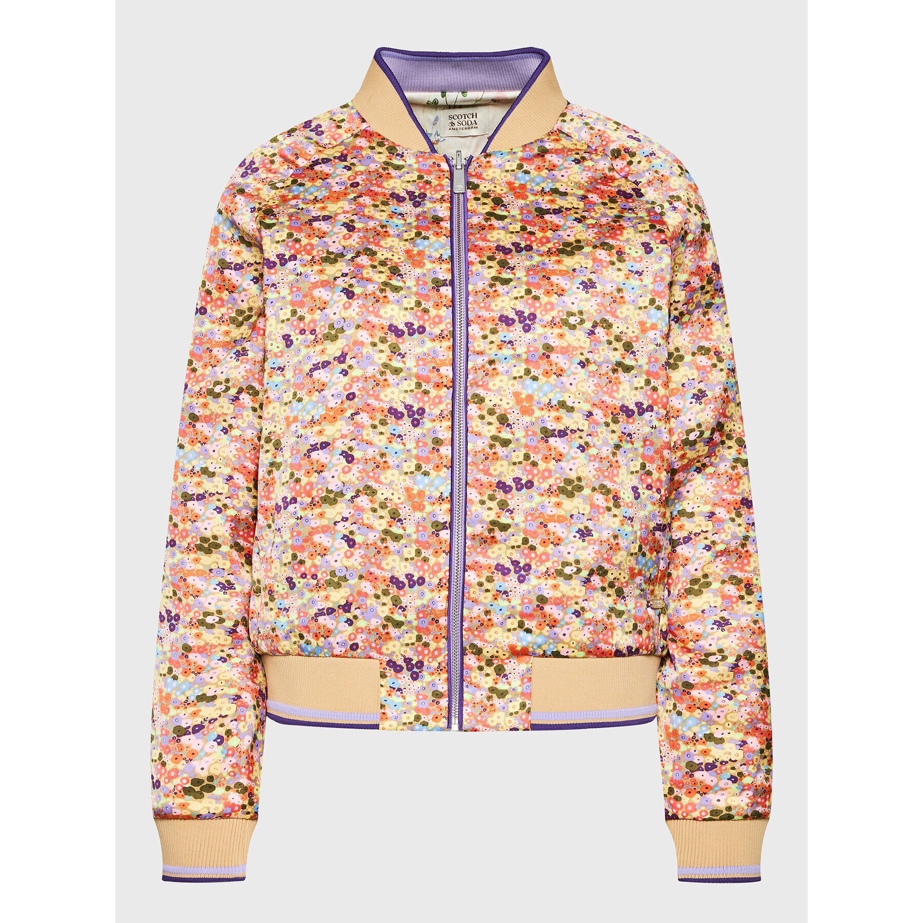 Scotch & Soda Bundy bomber 167441 Écru Regular Fit - Pepit.sk