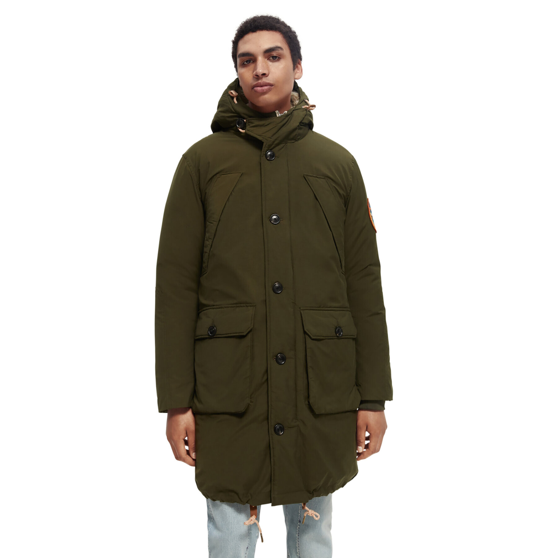 Scotch & Soda Parka 169114 Kaki Regular Fit - Pepit.sk