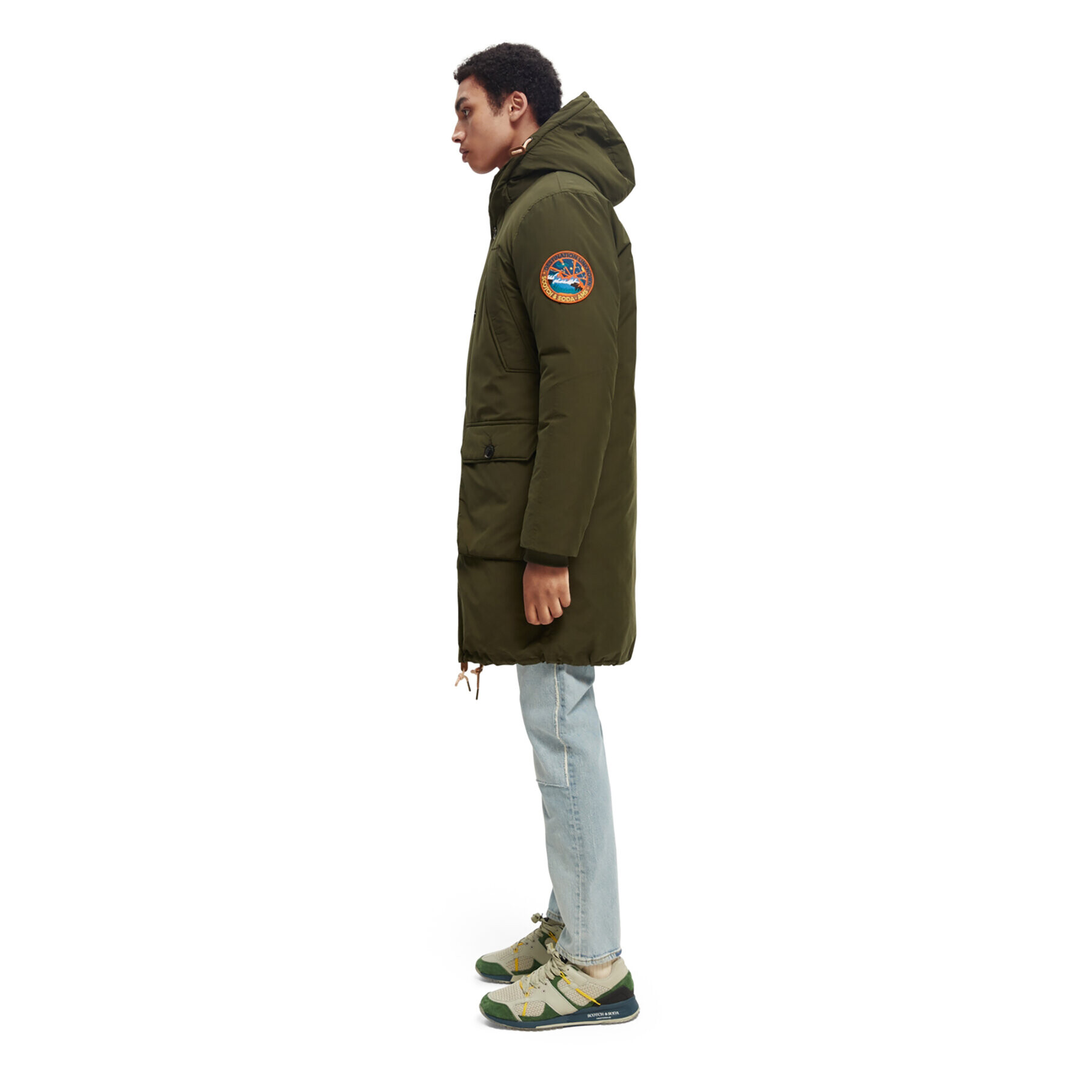 Scotch & Soda Parka 169114 Kaki Regular Fit - Pepit.sk