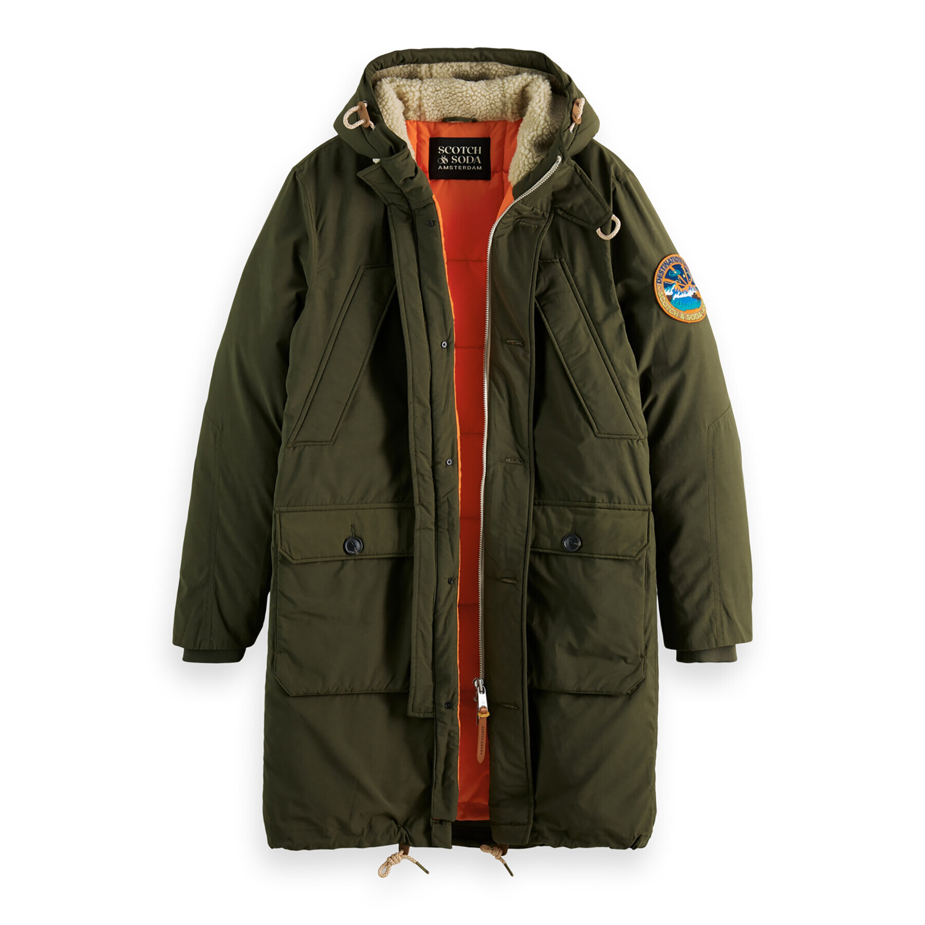 Scotch & Soda Parka 169114 Kaki Regular Fit - Pepit.sk