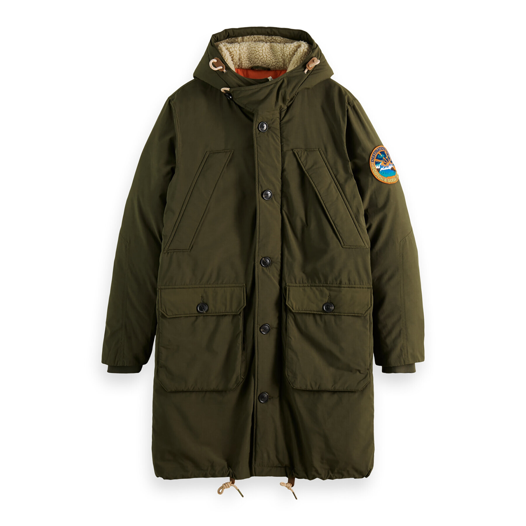 Scotch & Soda Parka 169114 Kaki Regular Fit - Pepit.sk