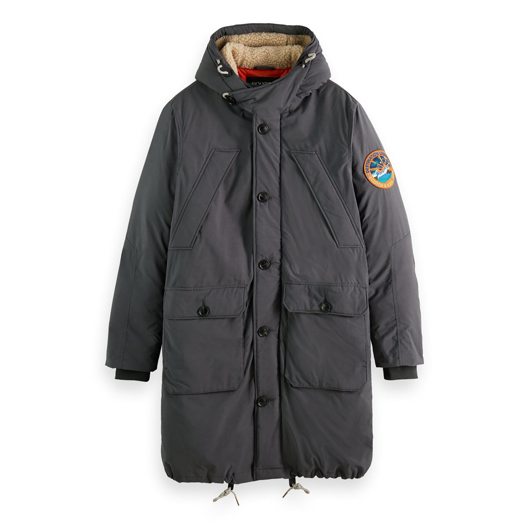 Scotch & Soda Parka 169114 Sivá Regular Fit - Pepit.sk