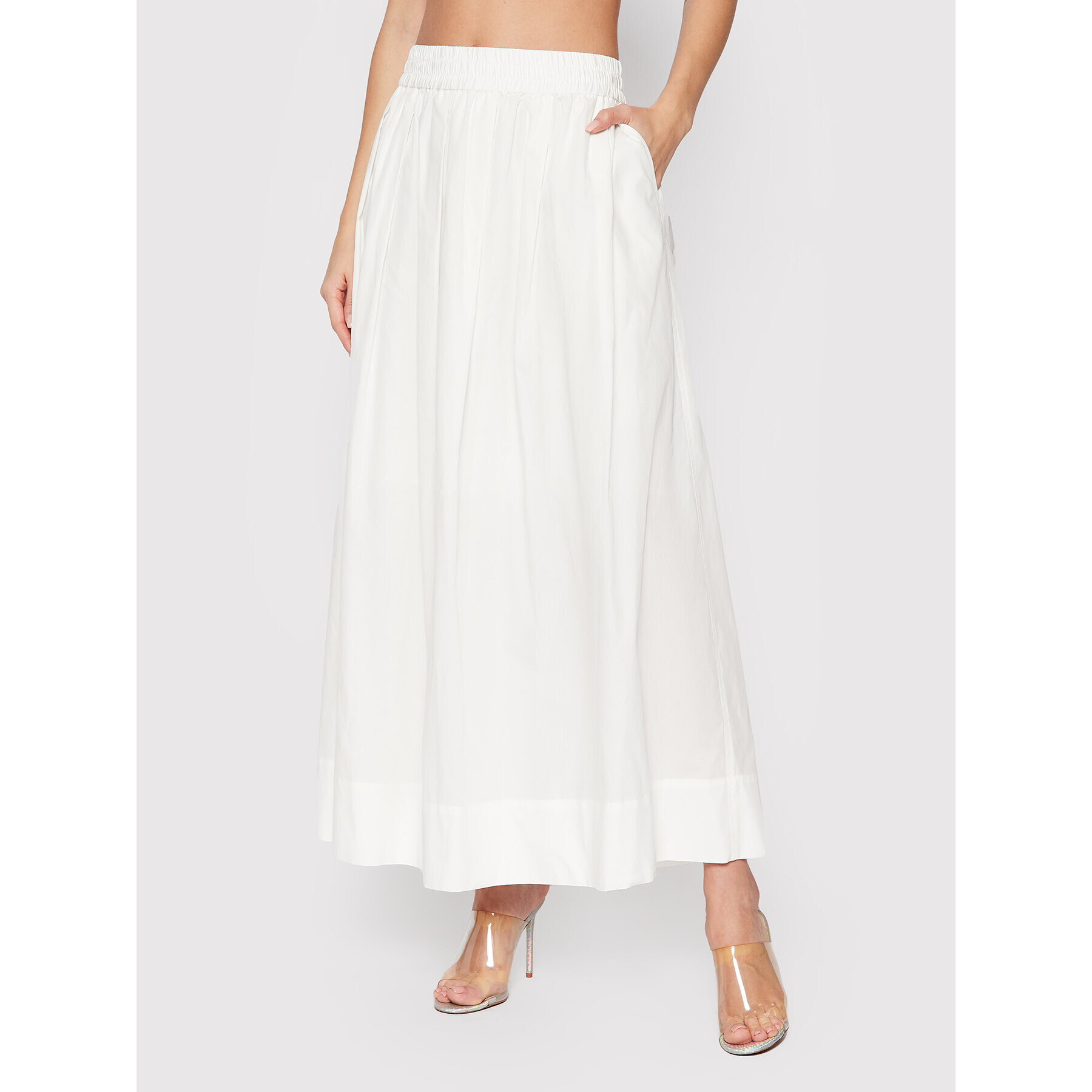 Seafolly Maxi sukňa Sunday 54600-SK Biela Relaxed Fit - Pepit.sk