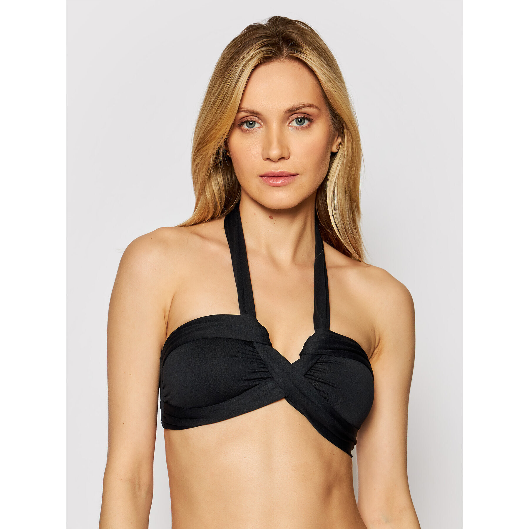 Seafolly Vrchný diel bikín Bandeau S3816-065 Čierna - Pepit.sk