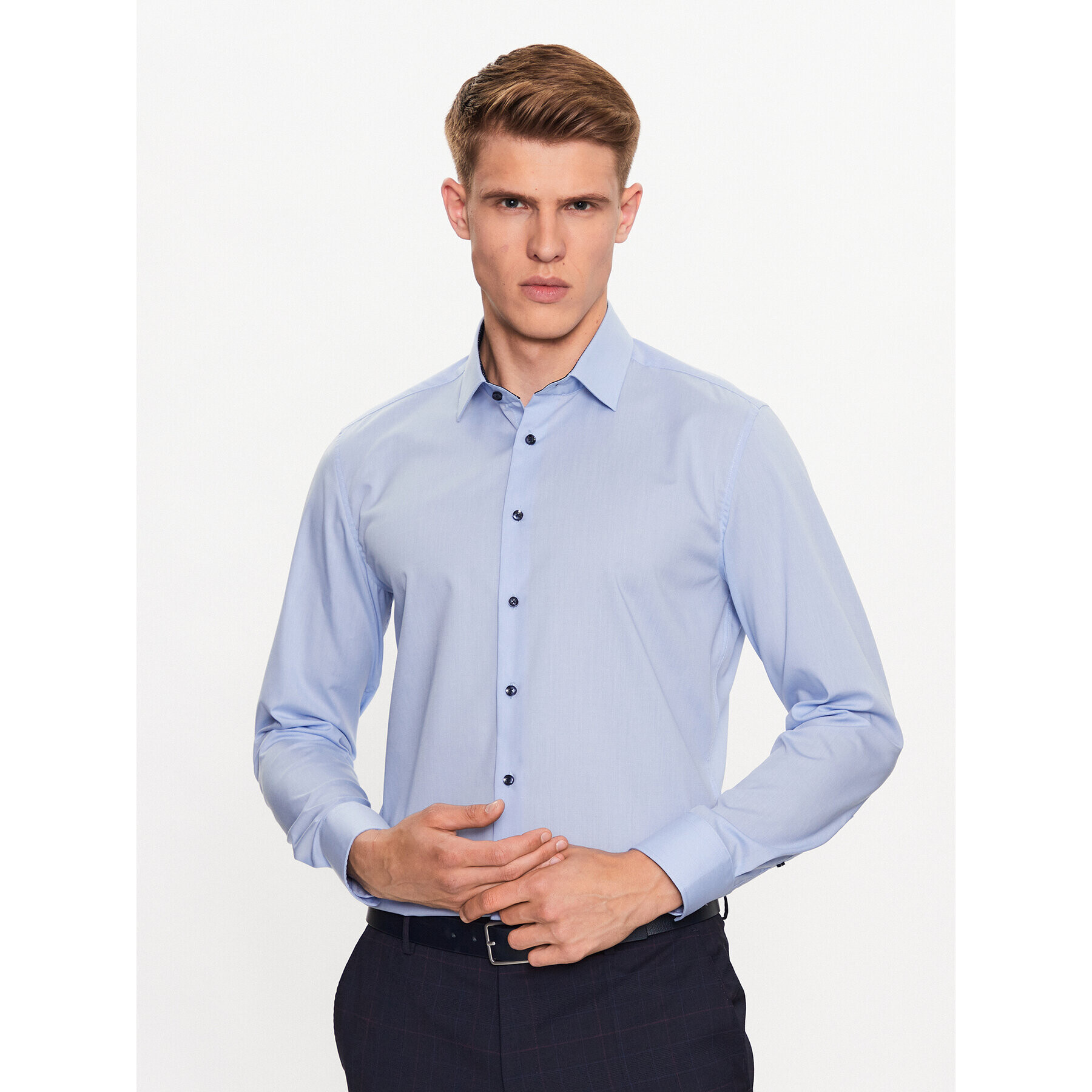 Seidensticker Košeľa 01.693690 Modrá Slim Fit - Pepit.sk