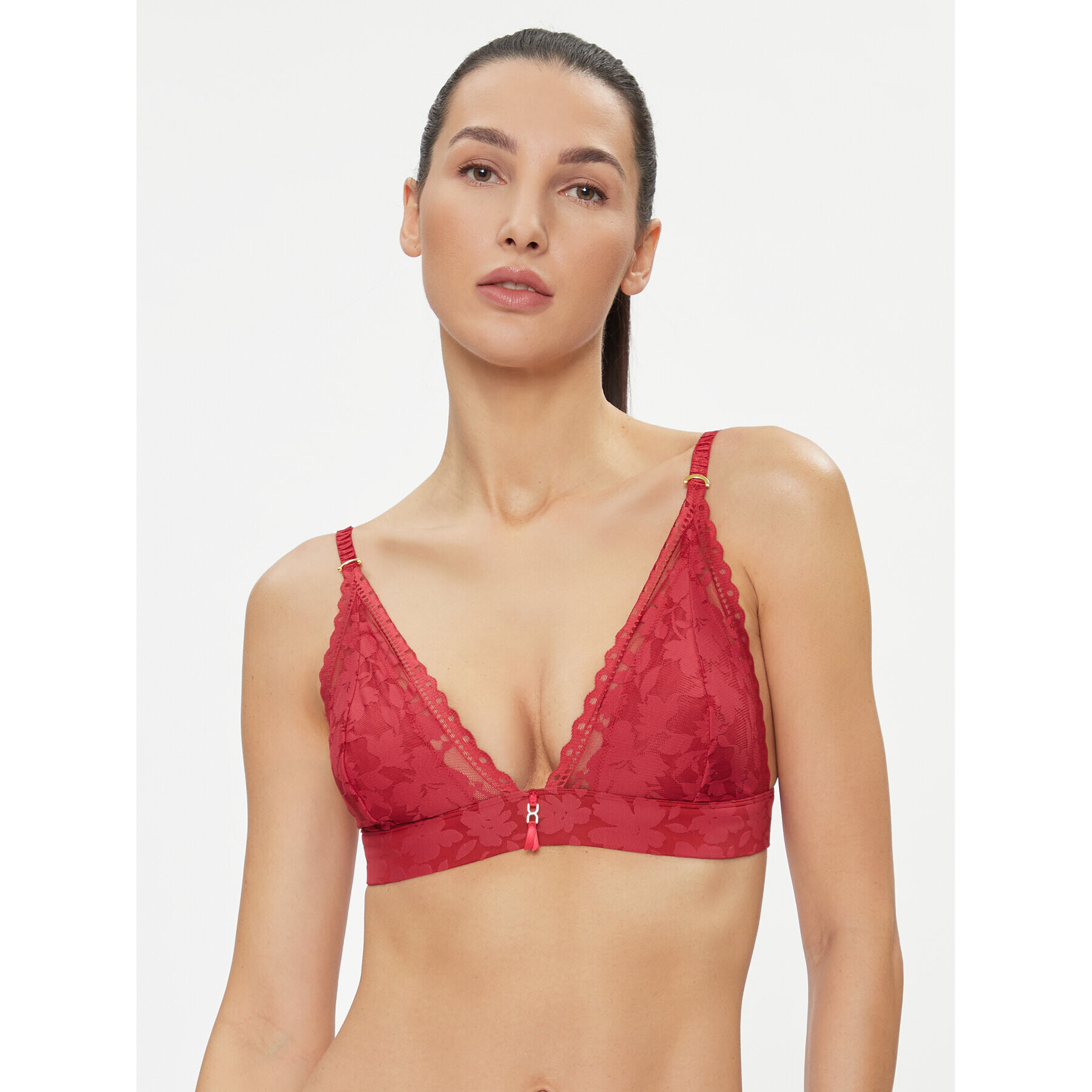 Selmark Podprsenka Bralette Gabriella 61010 Červená - Pepit.sk