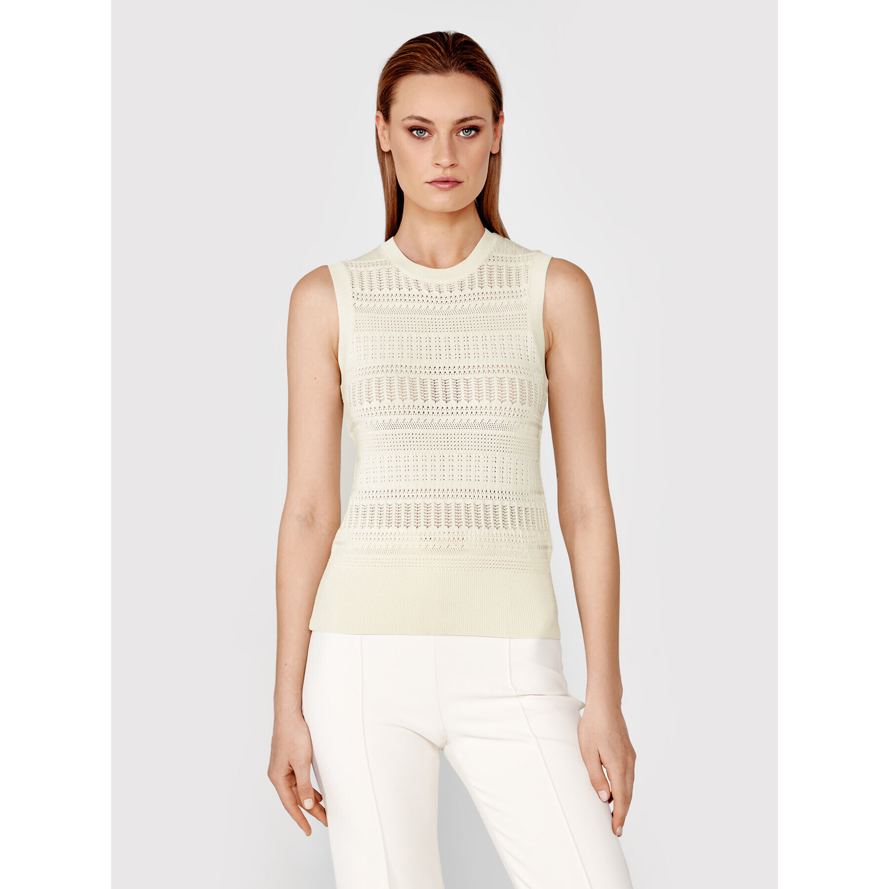 Simple Top SWD029 Béžová Slim Fit - Pepit.sk