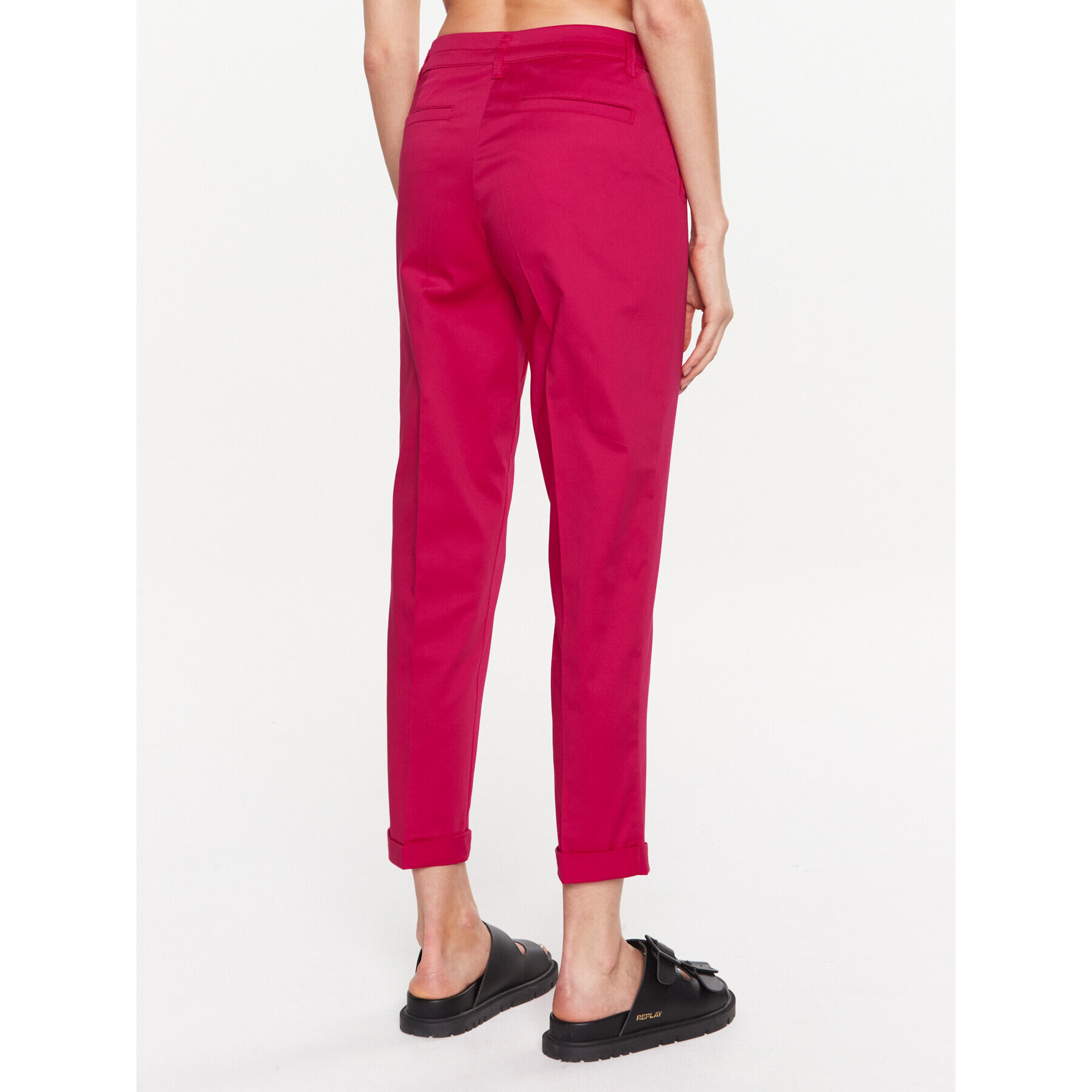 Sisley Chino nohavice 4ED4LF00R Ružová Slim Fit - Pepit.sk