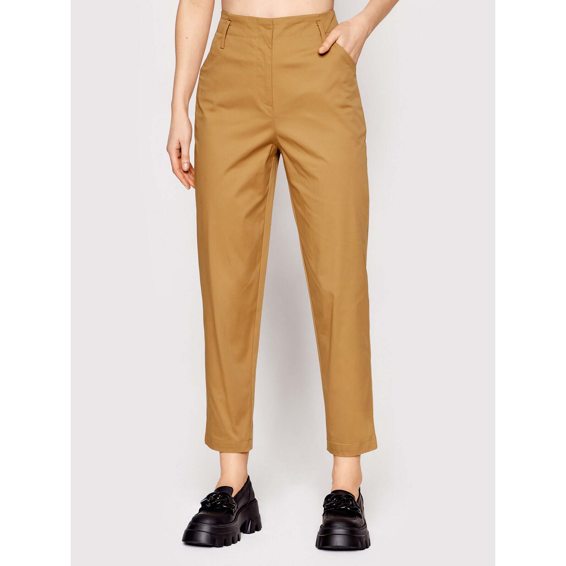 Sisley Chino nohavice 4O44LF00G Hnedá Regular Fit - Pepit.sk