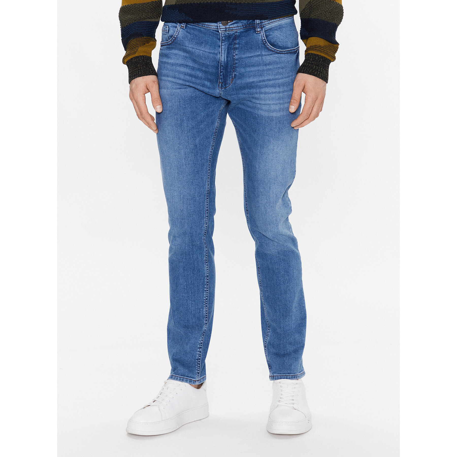 Sisley Džínsy 4V2USE00O Modrá Slim Fit - Pepit.sk