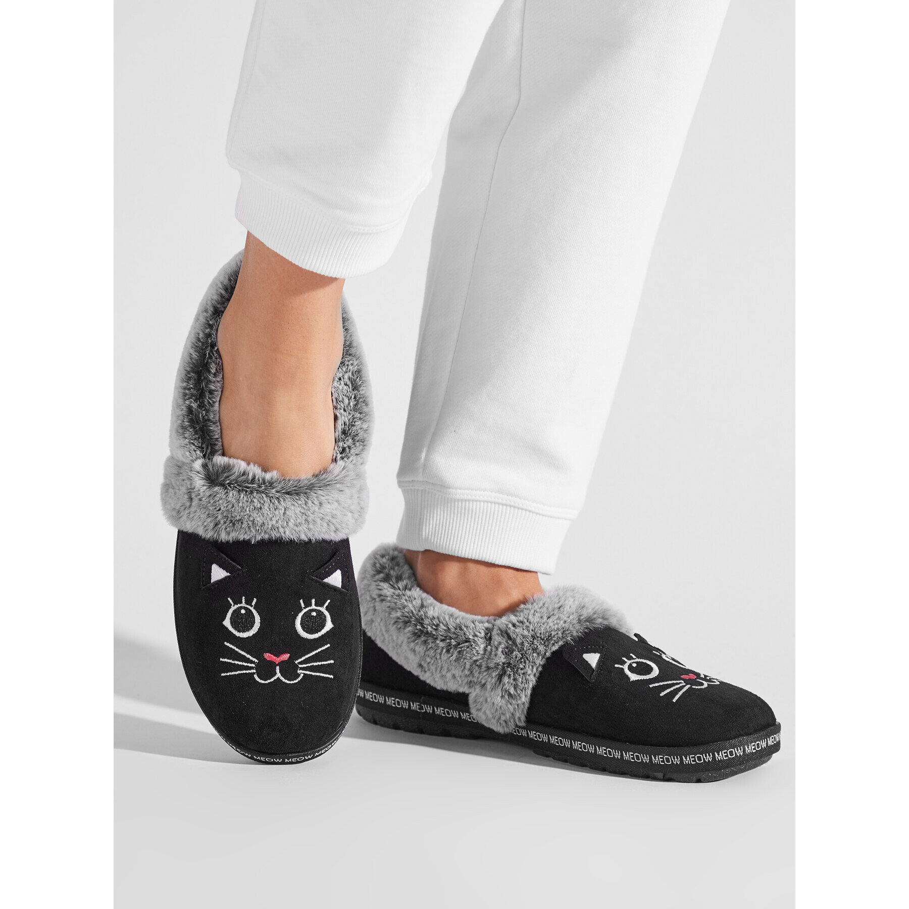 Skechers Papuče Meow Pajamas 33355/BLK Čierna - Pepit.sk