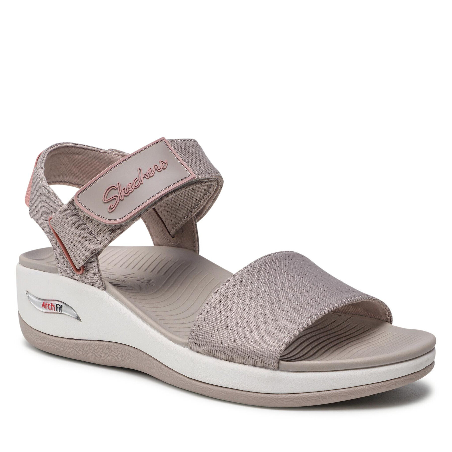 Skechers Sandále Arch Fit Sunshine 163310/TPPK Sivá - Pepit.sk