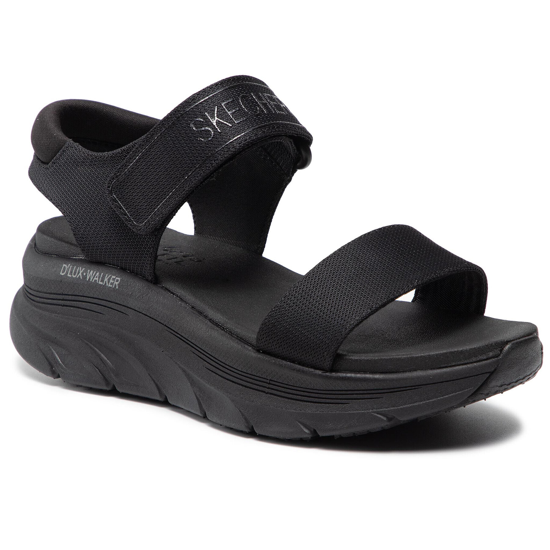 Skechers Sandále New Block 119226/BBK Čierna - Pepit.sk