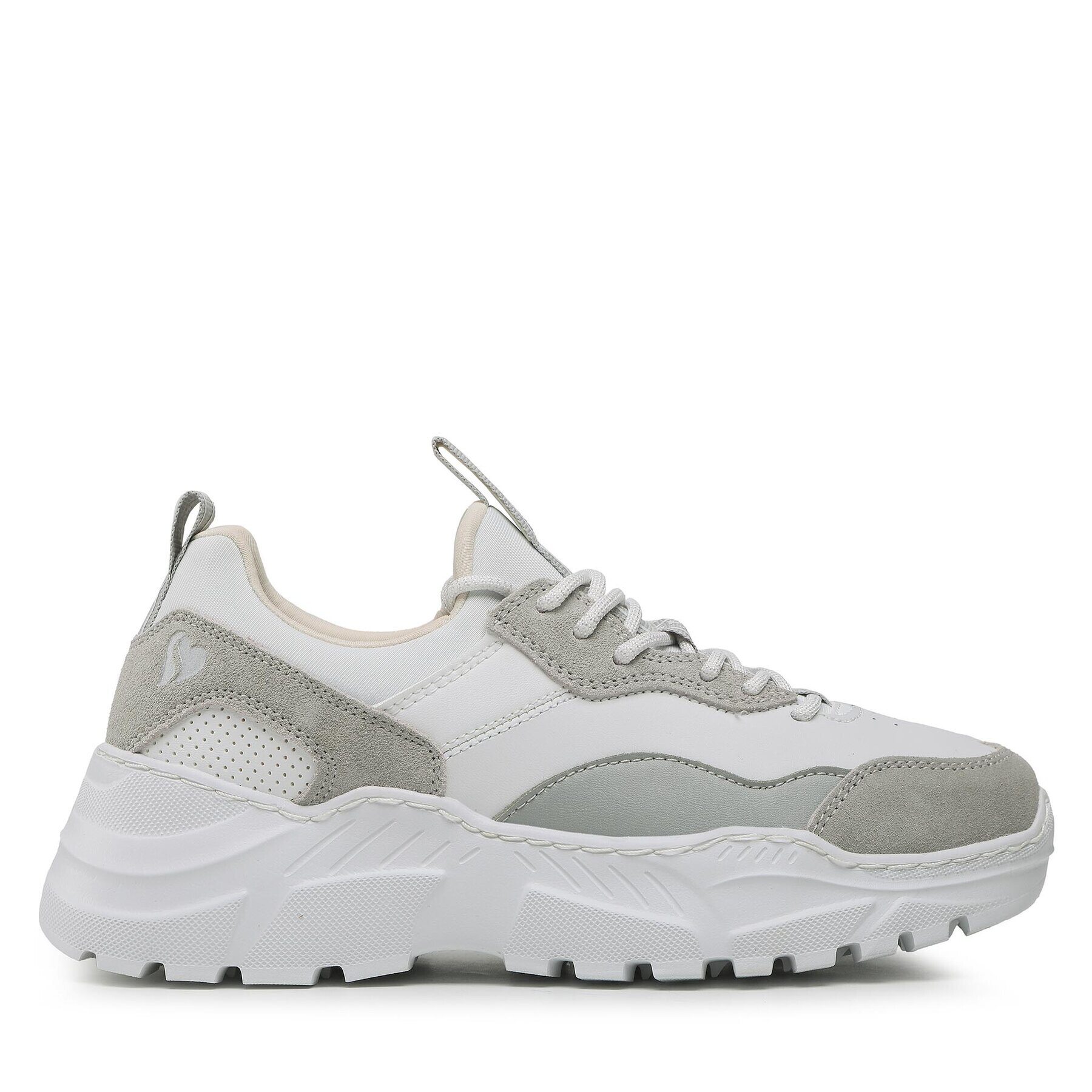 Skechers Sneakersy Block And Pop 74246/WHT Sivá - Pepit.sk