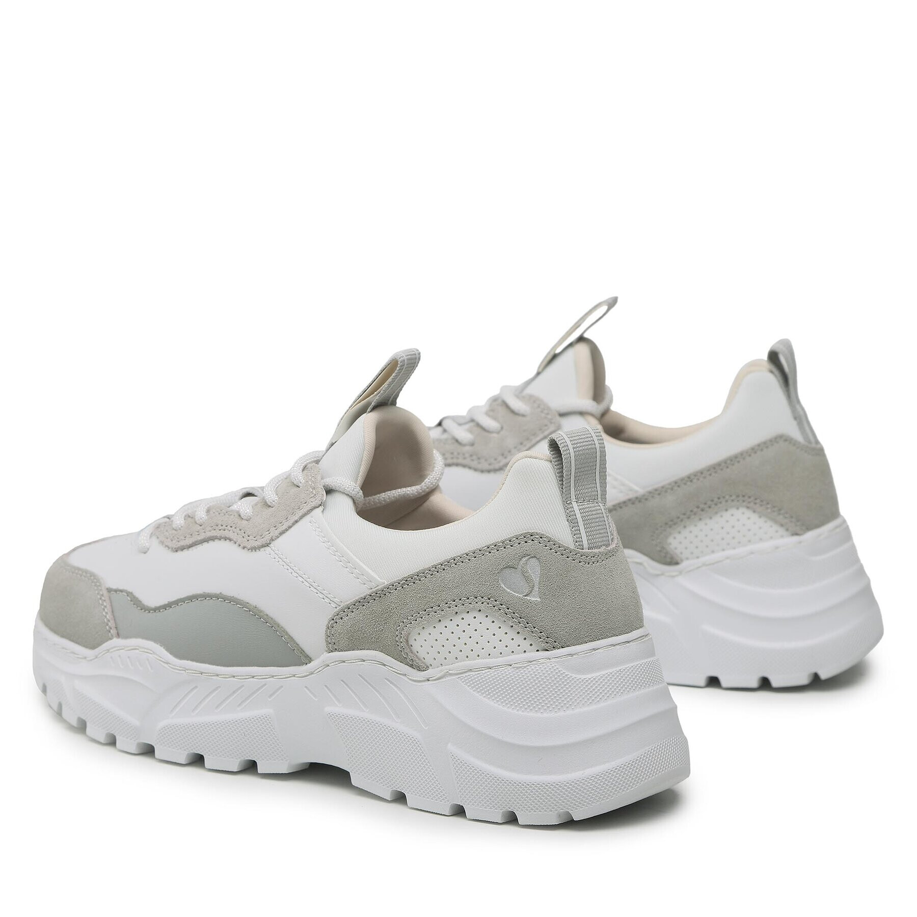 Skechers Sneakersy Block And Pop 74246/WHT Sivá - Pepit.sk