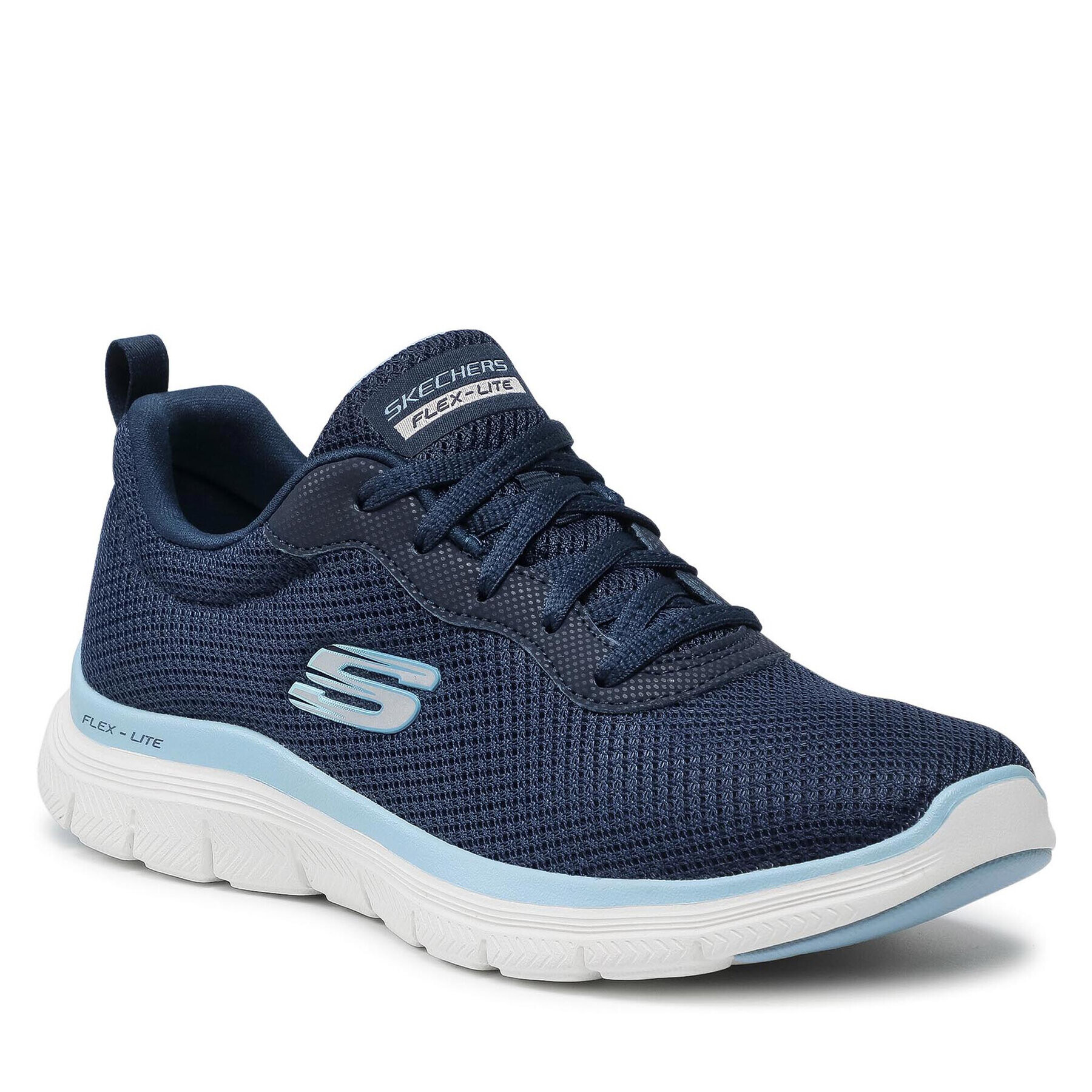 Skechers Sneakersy Brilliant View 149303/NVBL Tmavomodrá - Pepit.sk