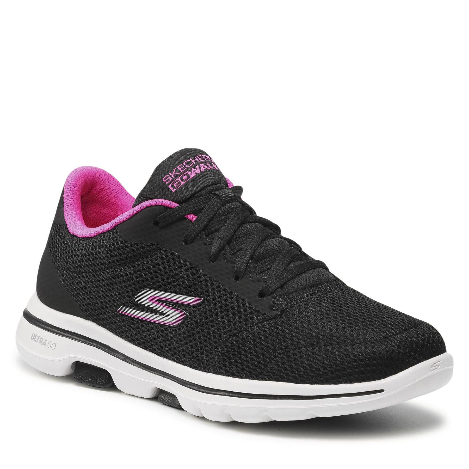 Skechers Sneakersy Faith 124155/BKHP Čierna - Pepit.sk