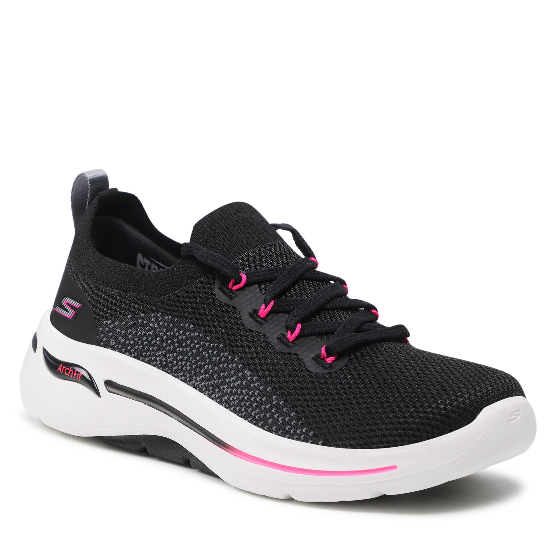 Skechers Sneakersy Go Walk Arch Fit 124863/BKHP Čierna - Pepit.sk