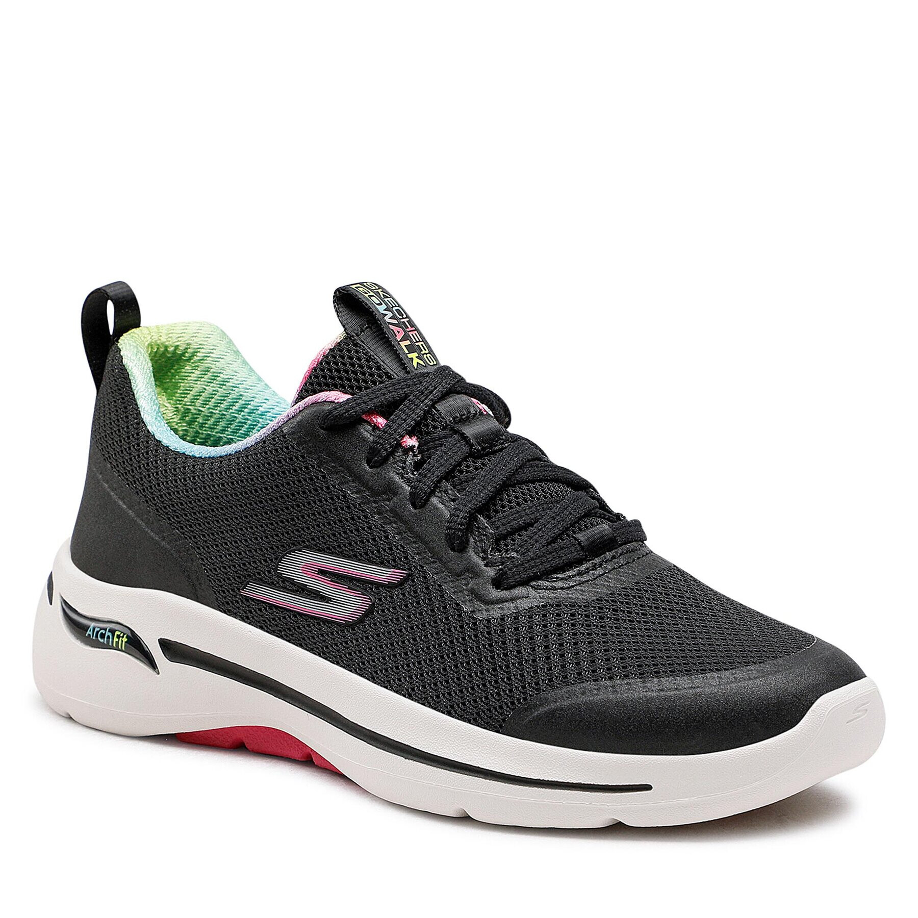 Skechers Sneakersy Go Walk Arch Fit 124868/BKHP Čierna - Pepit.sk